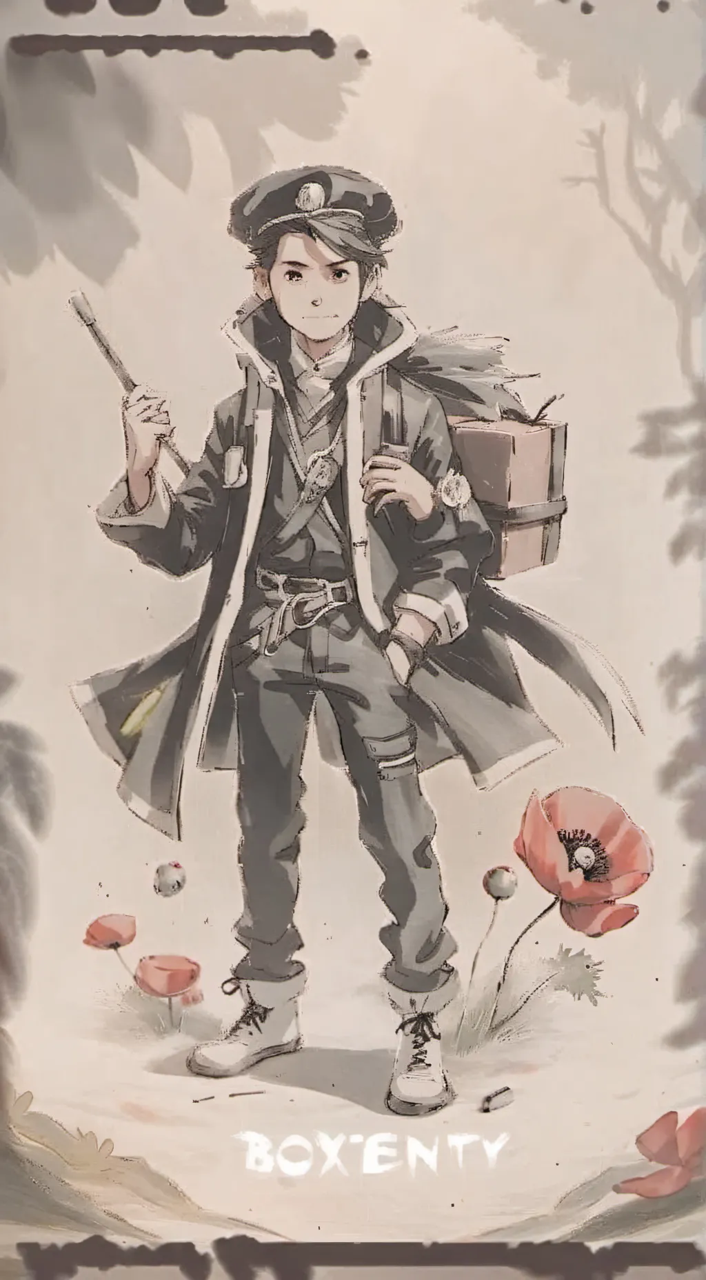 ai character: sus poppy background