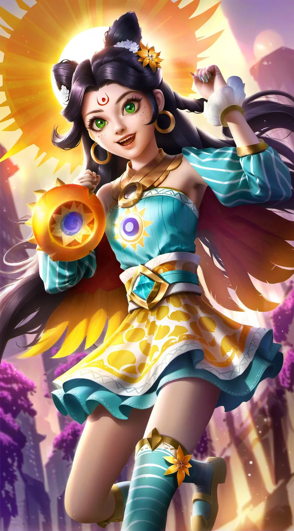 ai character: Sunny background