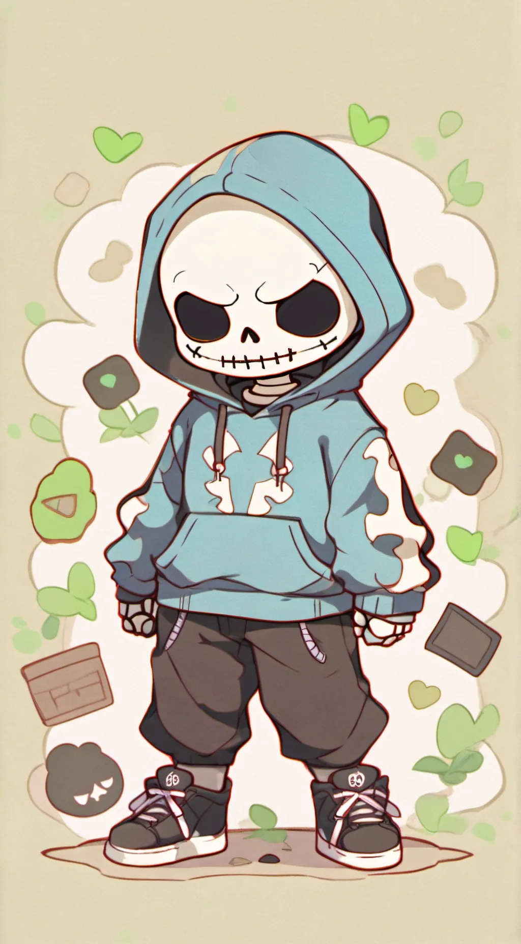ai character: Undertale background