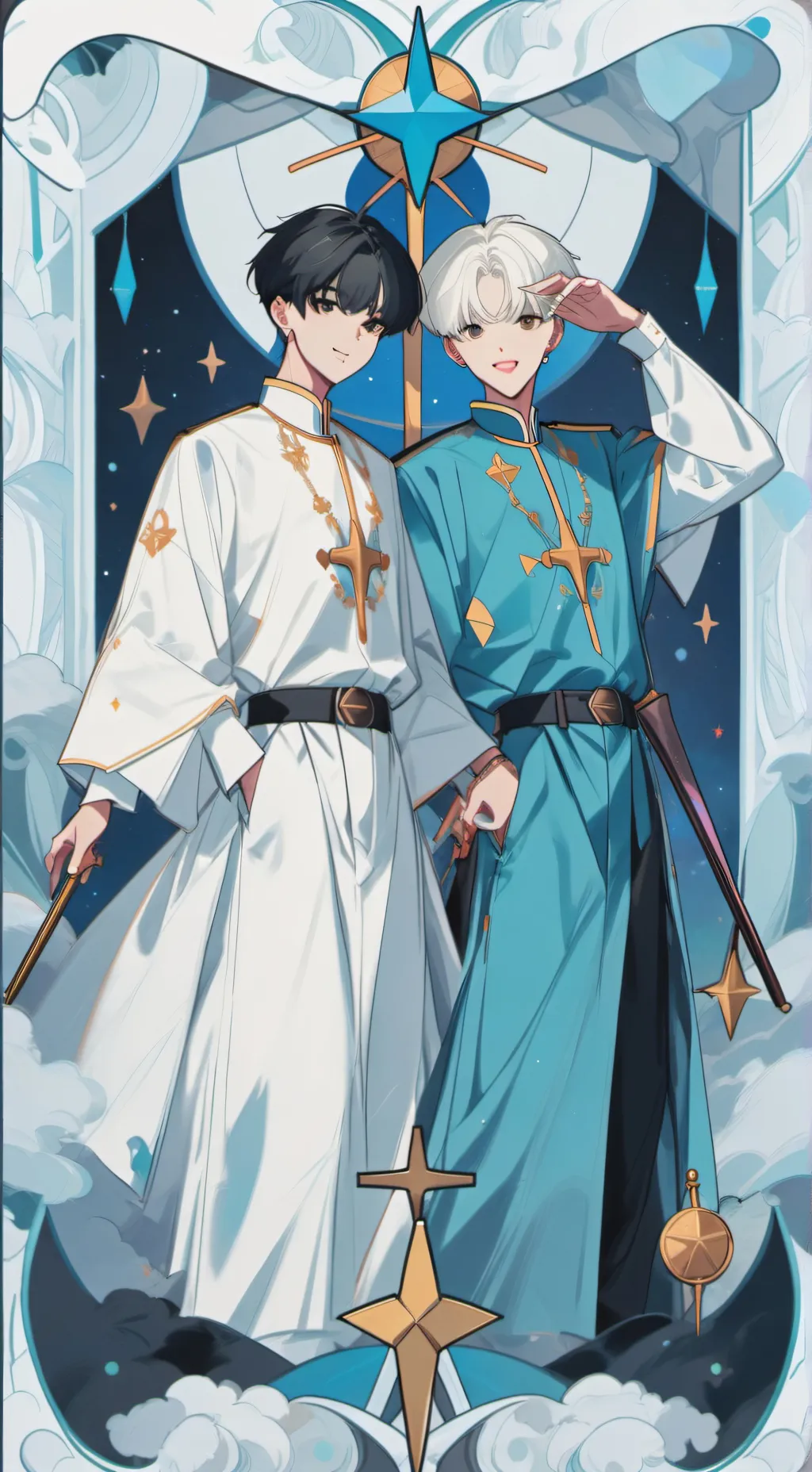 ai character: SKZ+SKZ GIRLS background