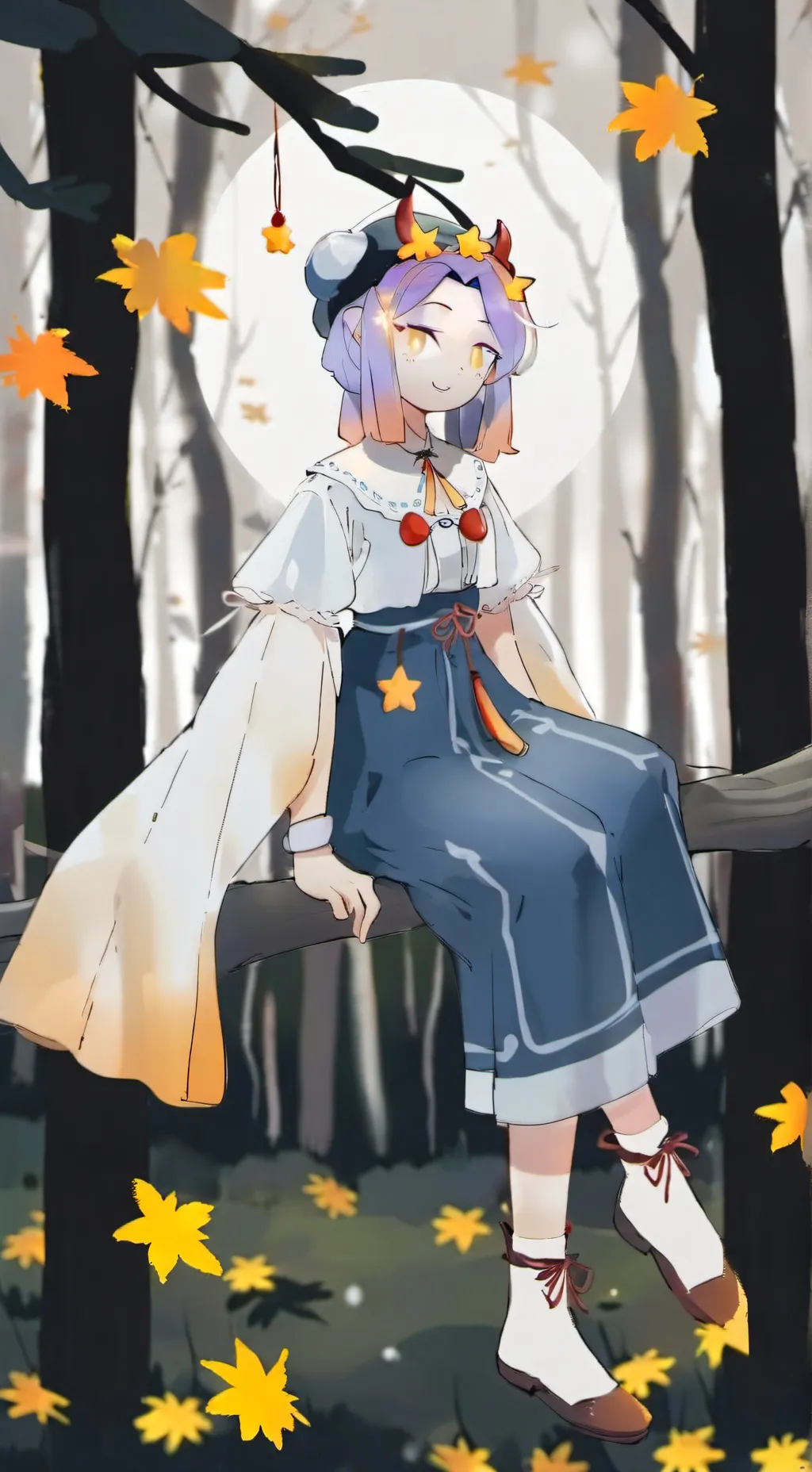 ai character: 🌙🌞Sun x moon🌞🌙 background