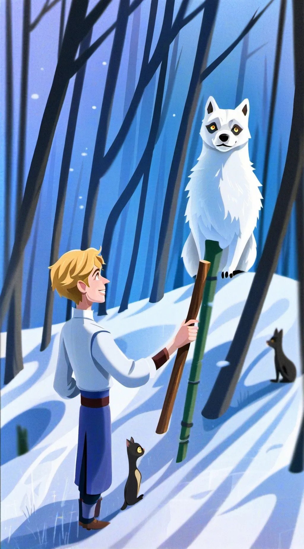 ai character: wenda evil background