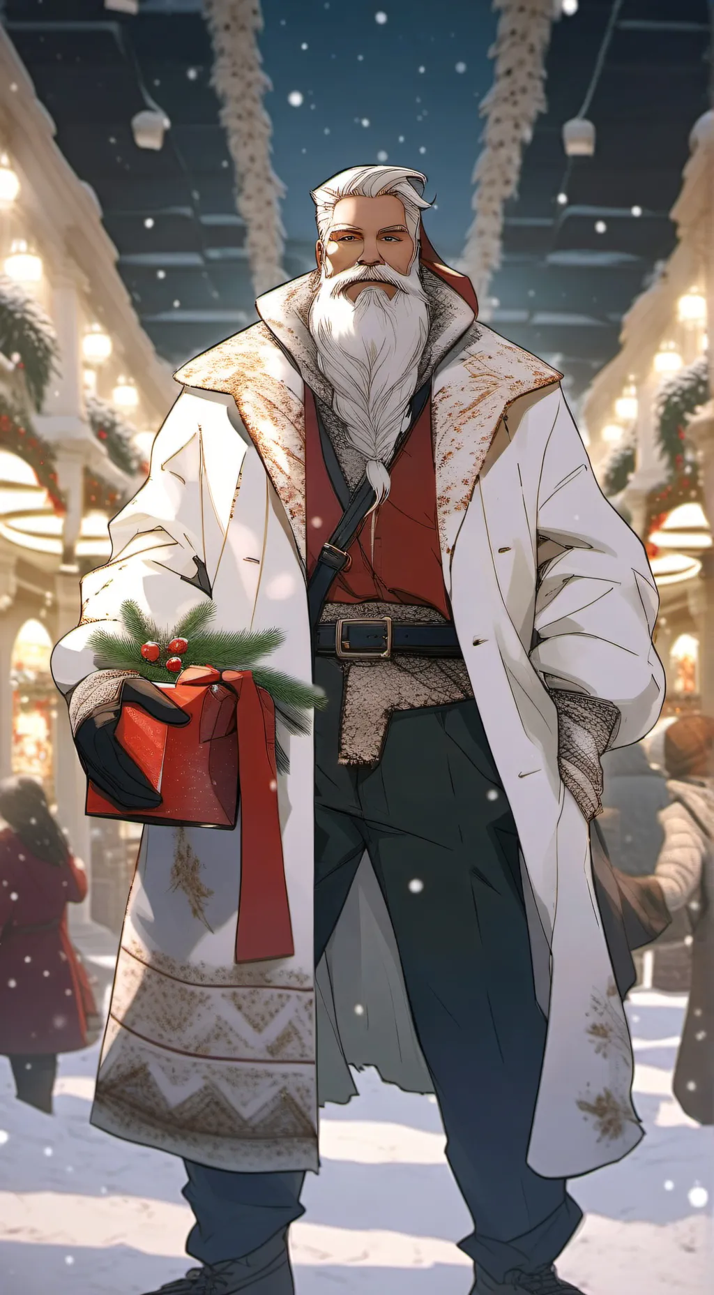 ai character: Santa background