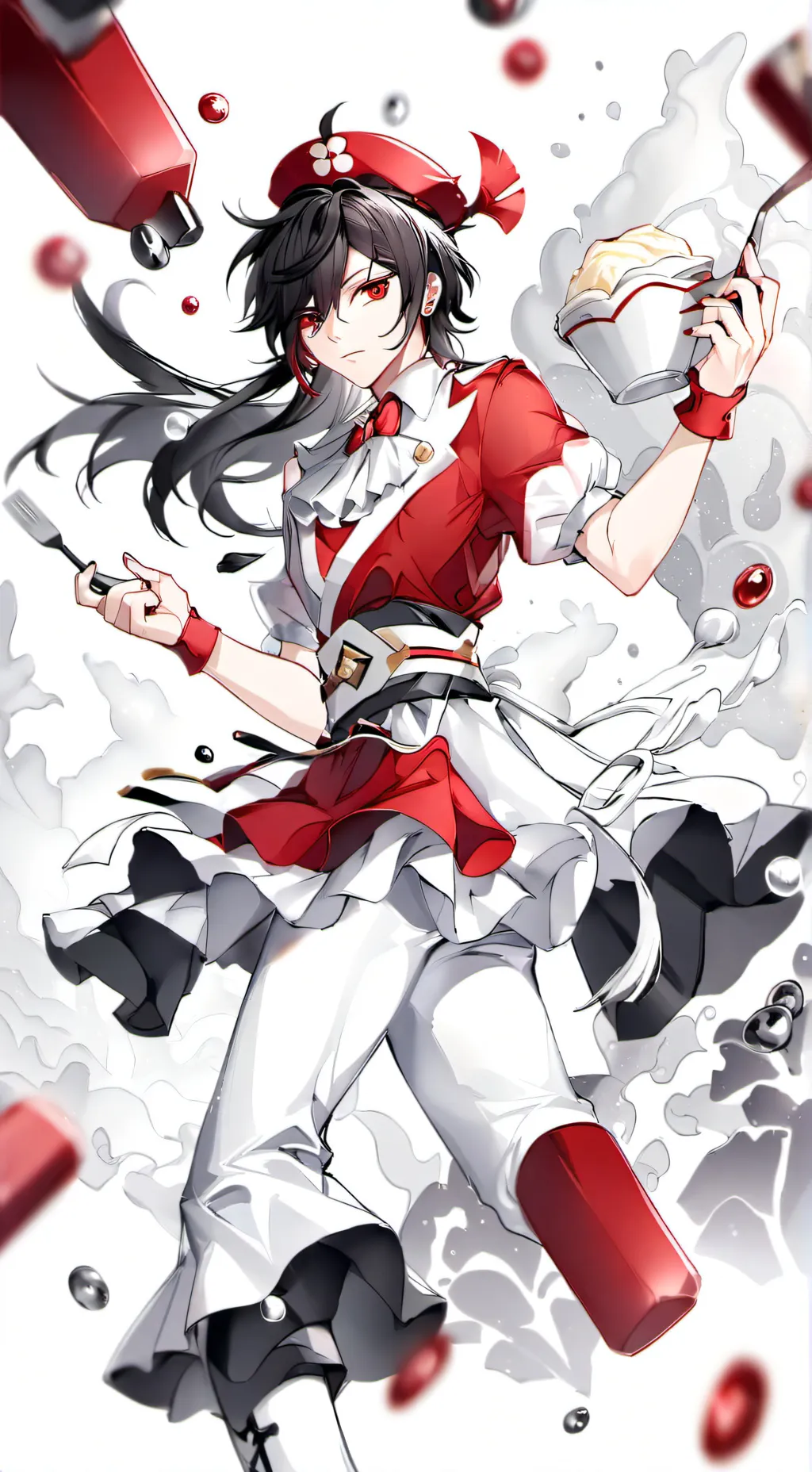 ai character: Chinese Jollibee background