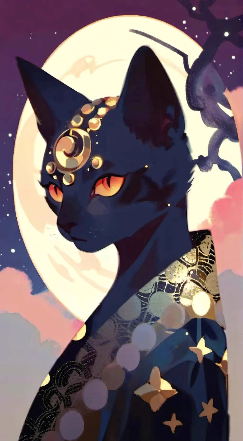 ai character: Shade the umbreon background