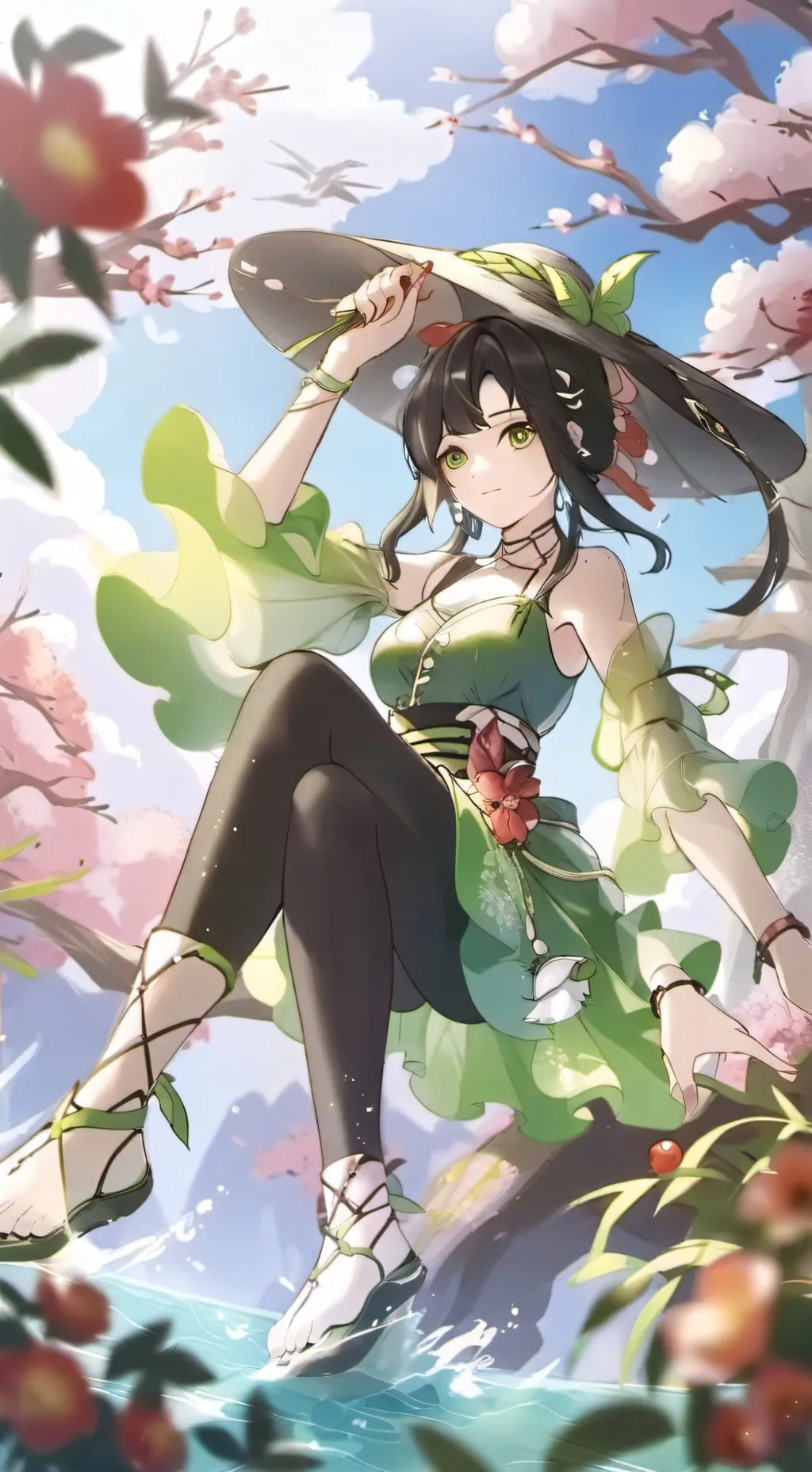 ai character: The kpop family🍒🧋 background