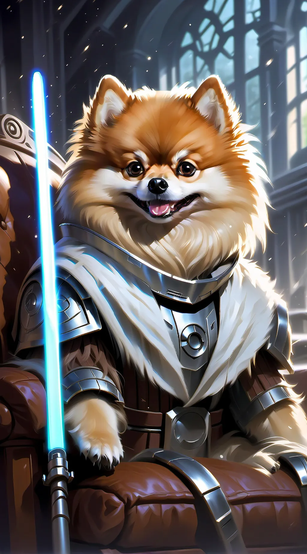 ai character: Yippee Wookiee background