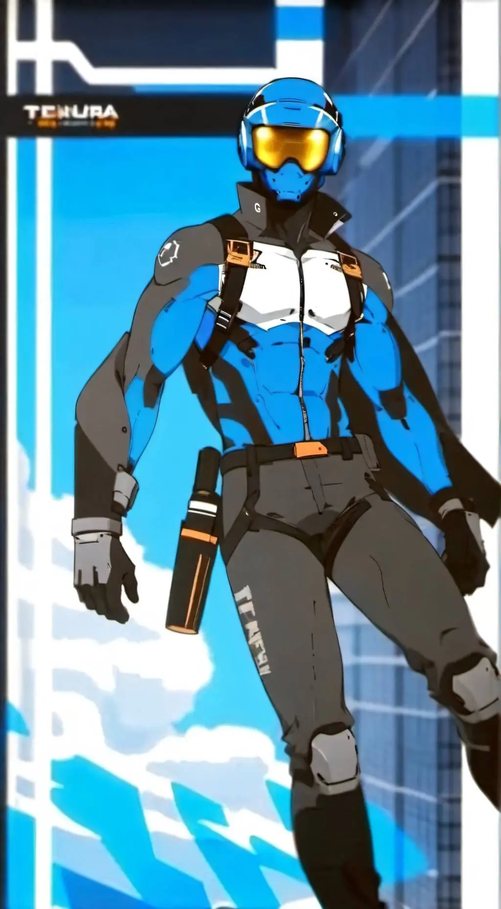 ai character: Titán cámara  background