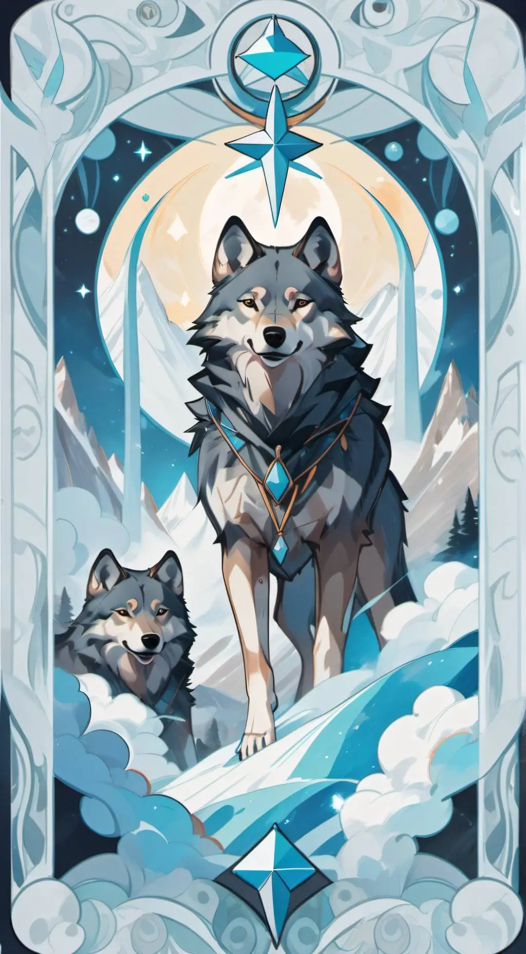 ai character: MHA Wolves background