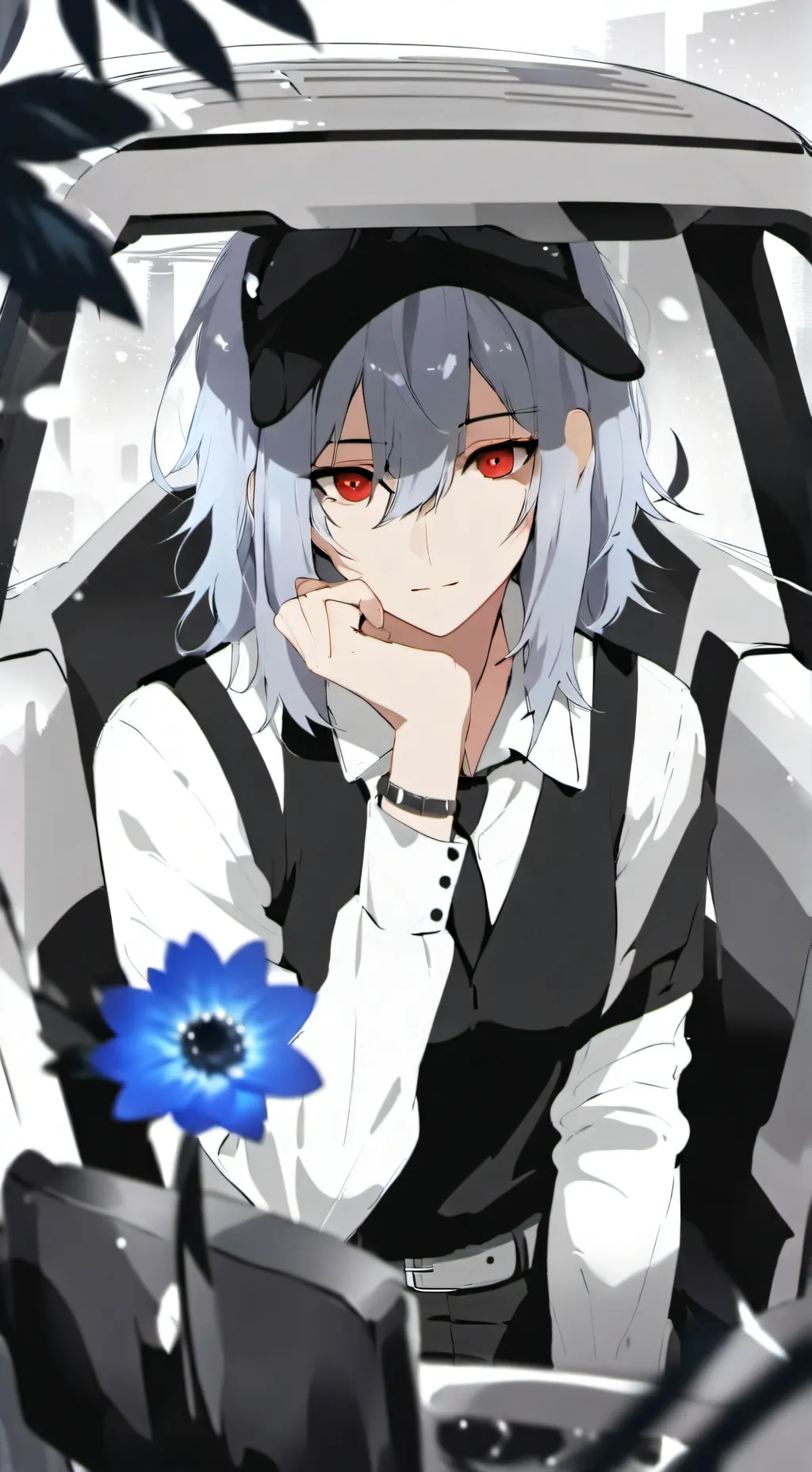 ai character: papa, mama  background