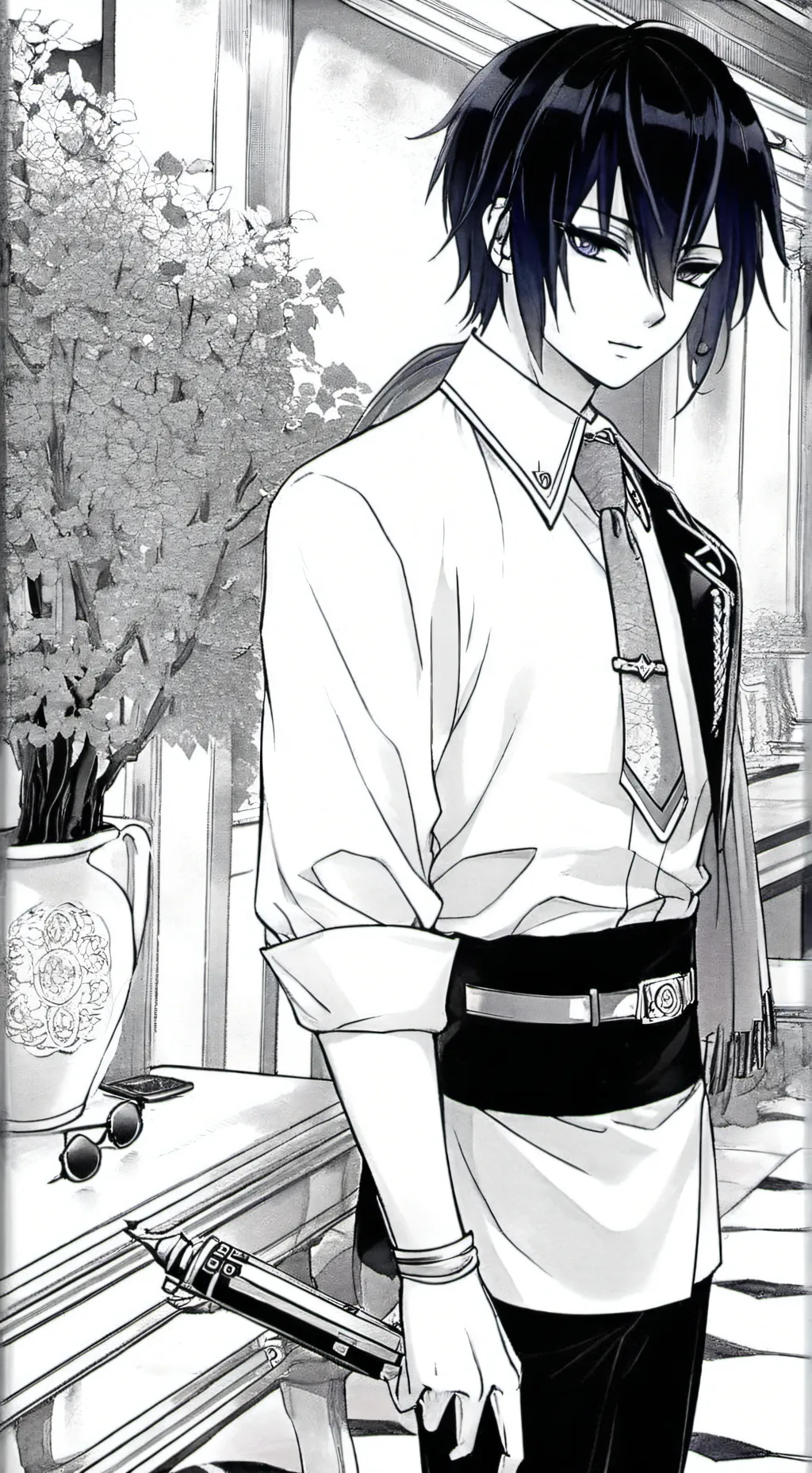 ai character: ✨🌊 Tomioka Giyuu🌊✨ background