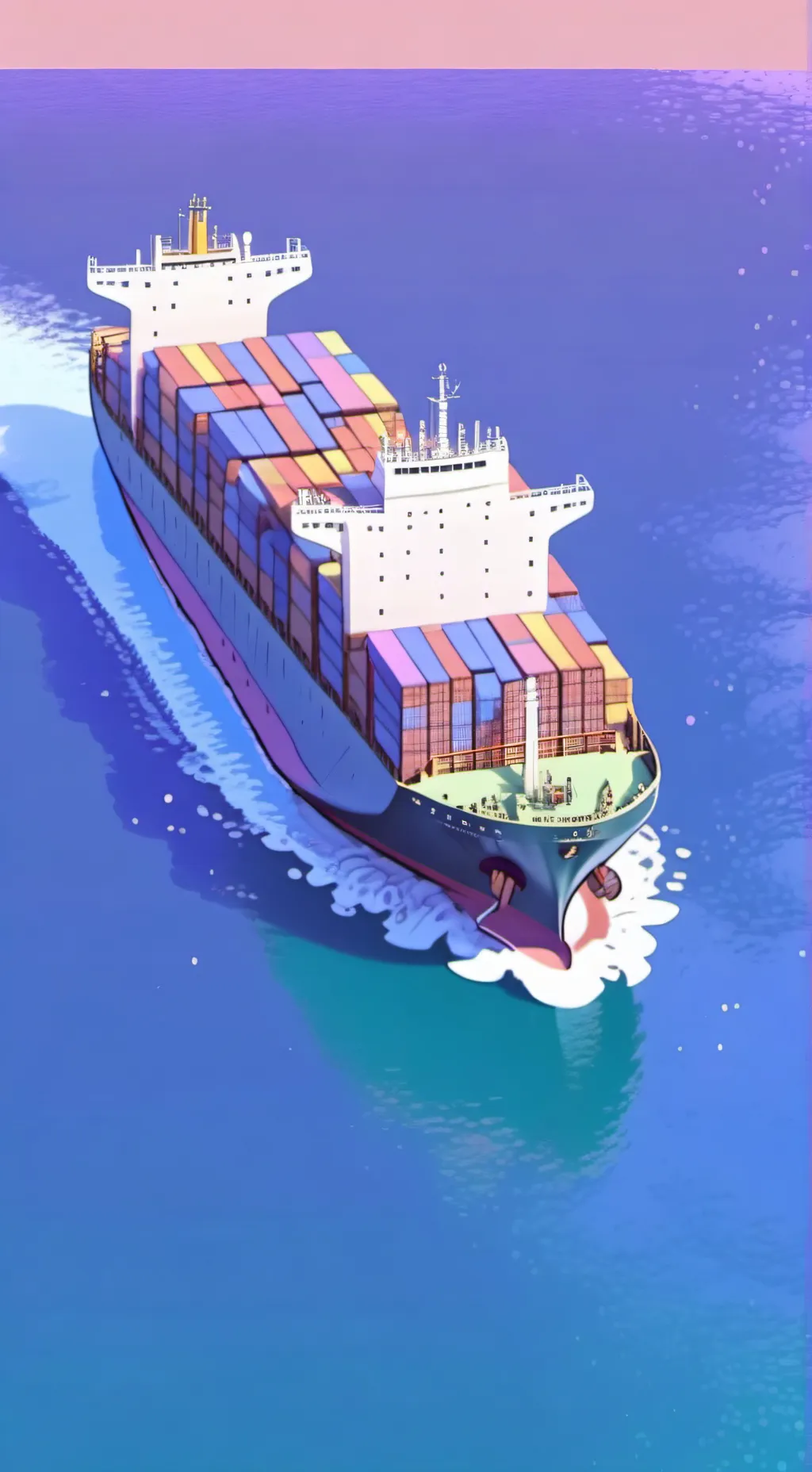 ai character: cargo ship background