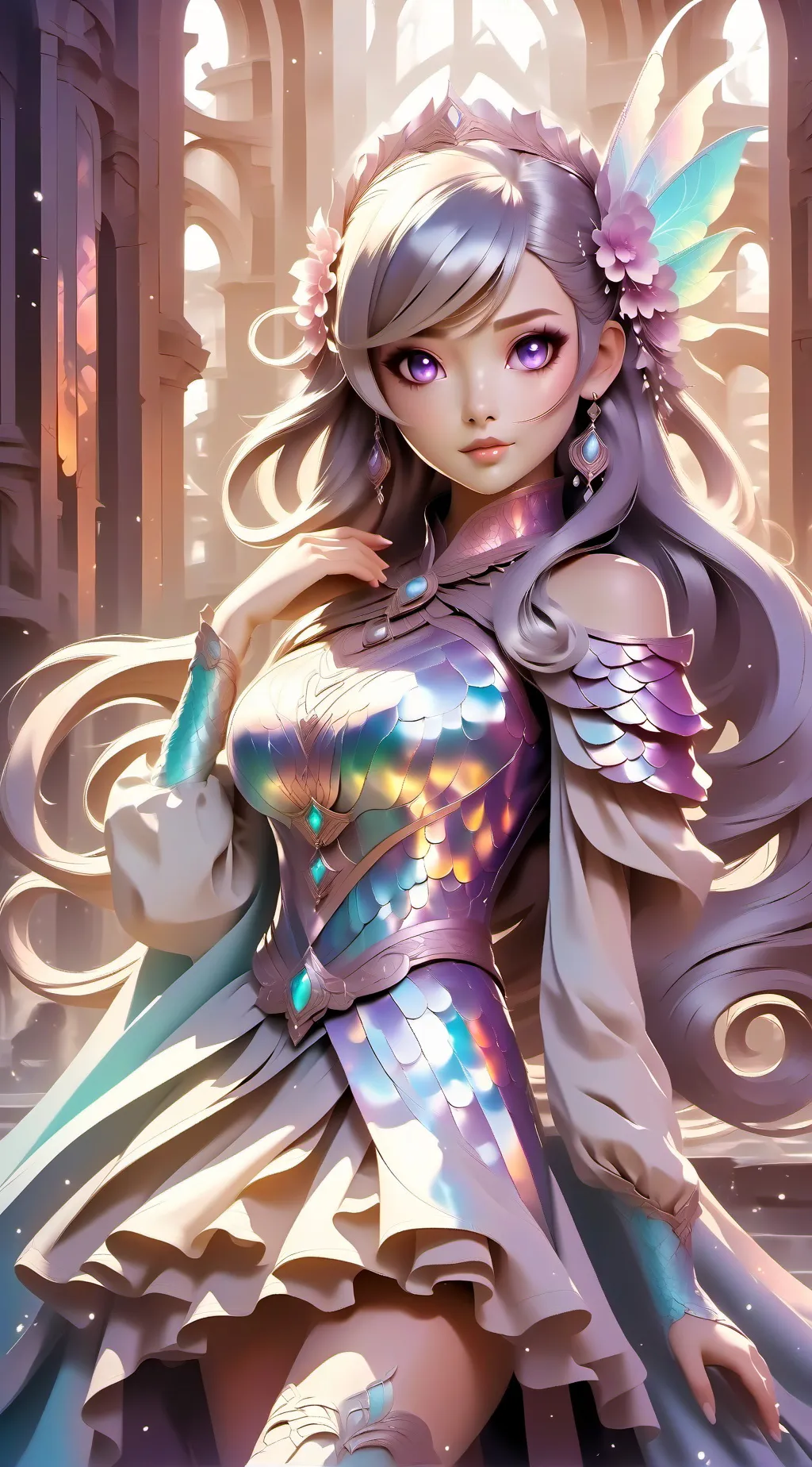 ai character: Diosa del universo background