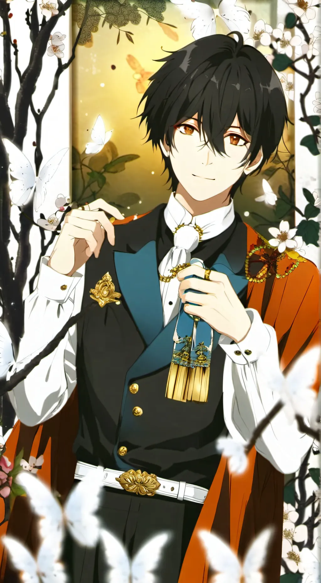 ai character: boys school  background