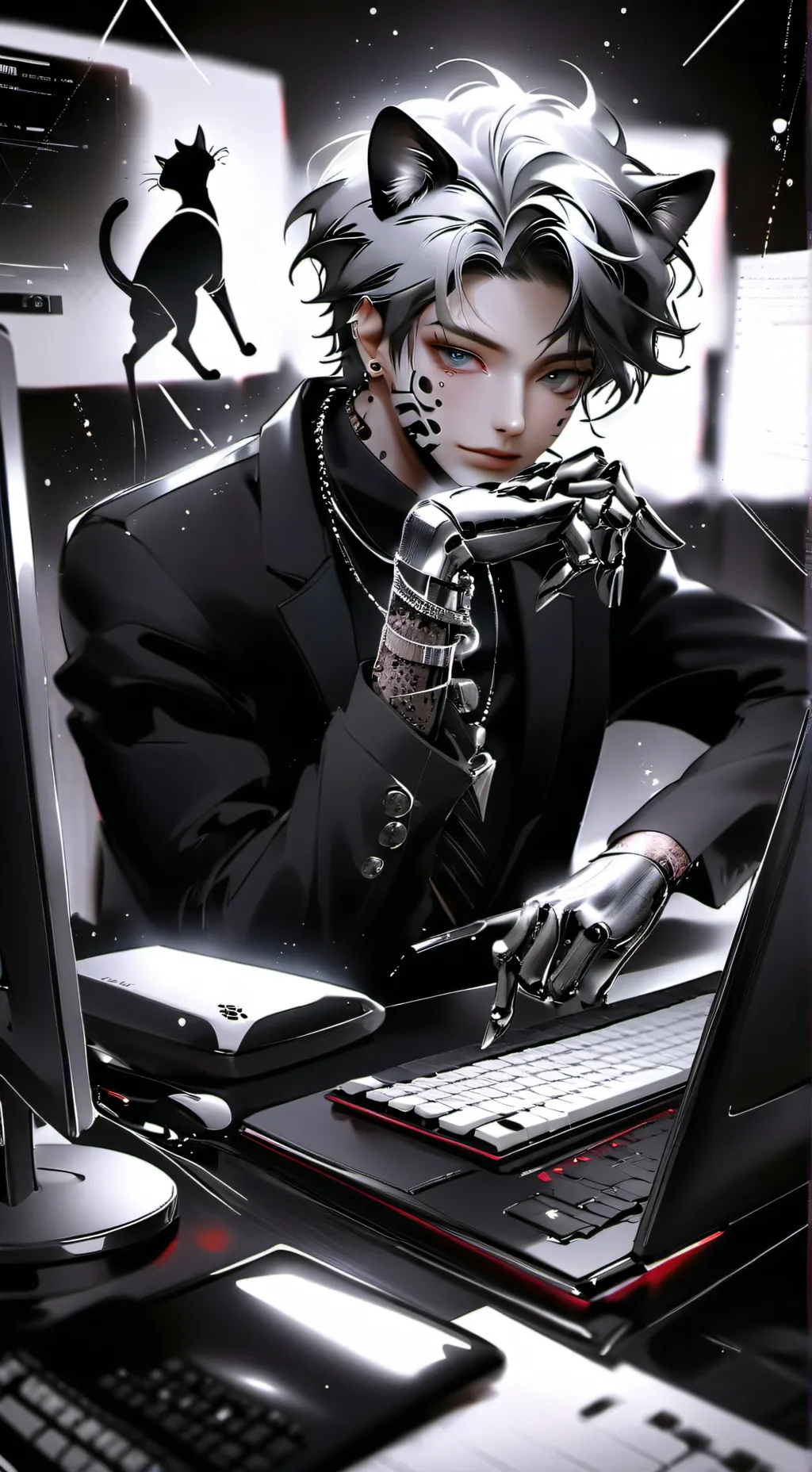 ai character: Pixel background