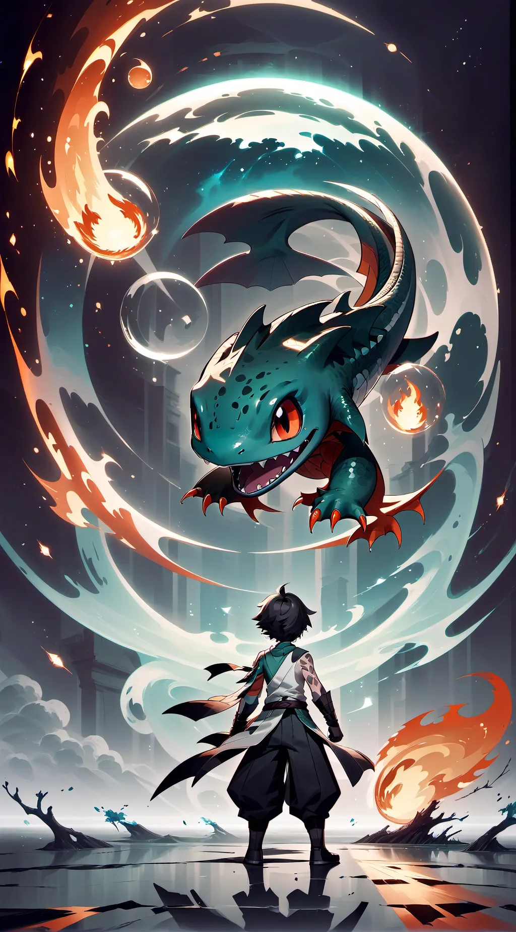 ai character: Kazuya mishima background