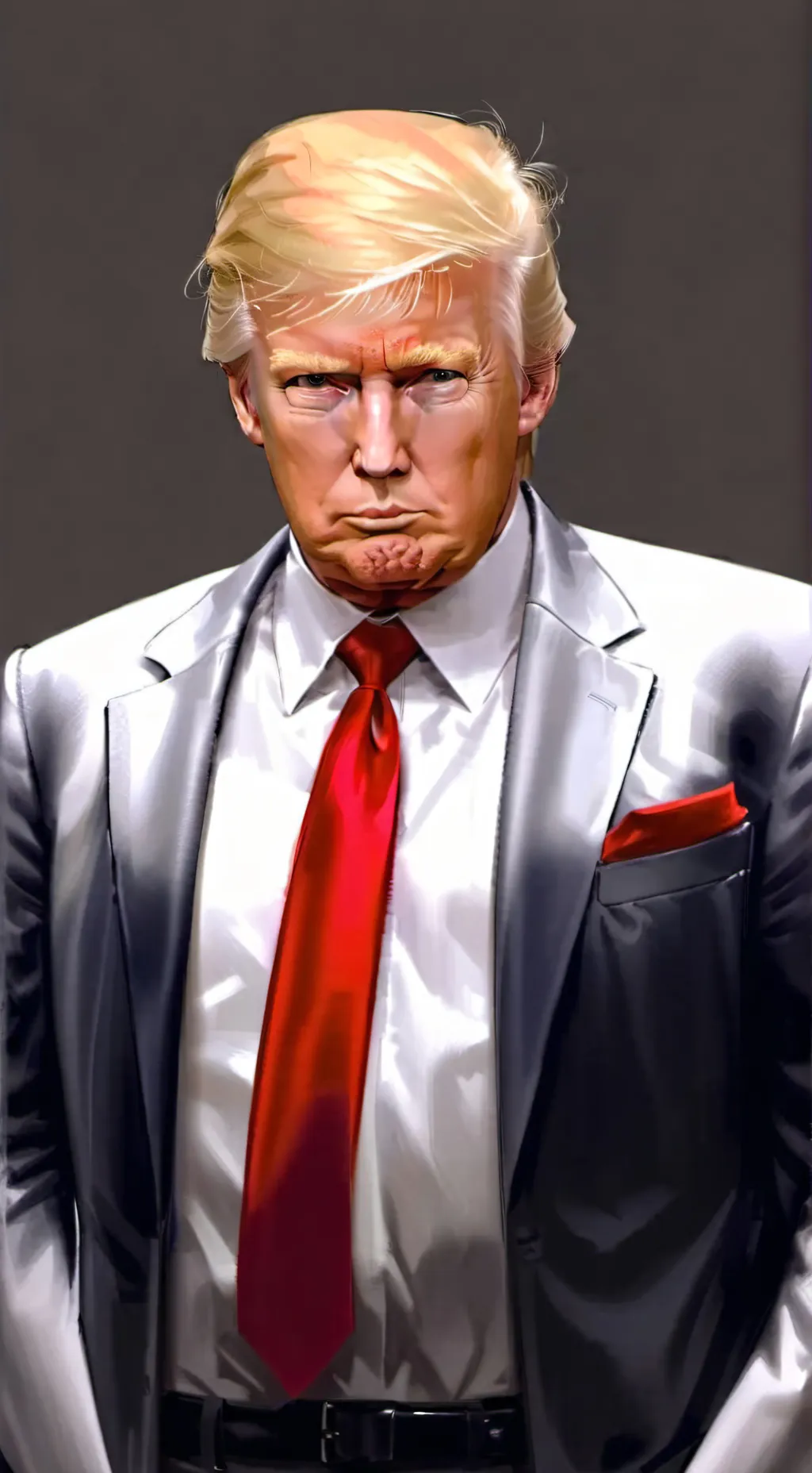 ai character: Donald trumpet background