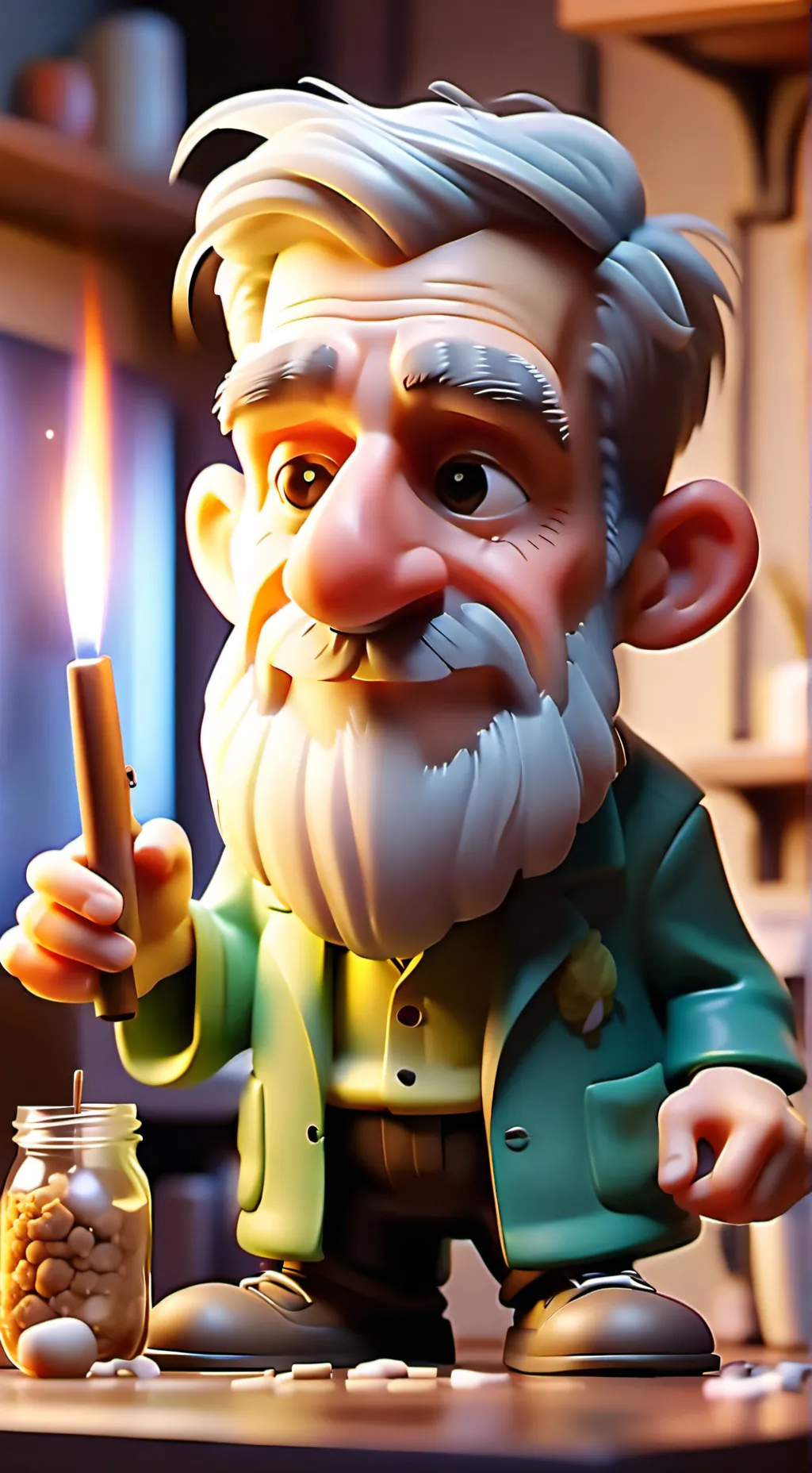 ai character: unc background