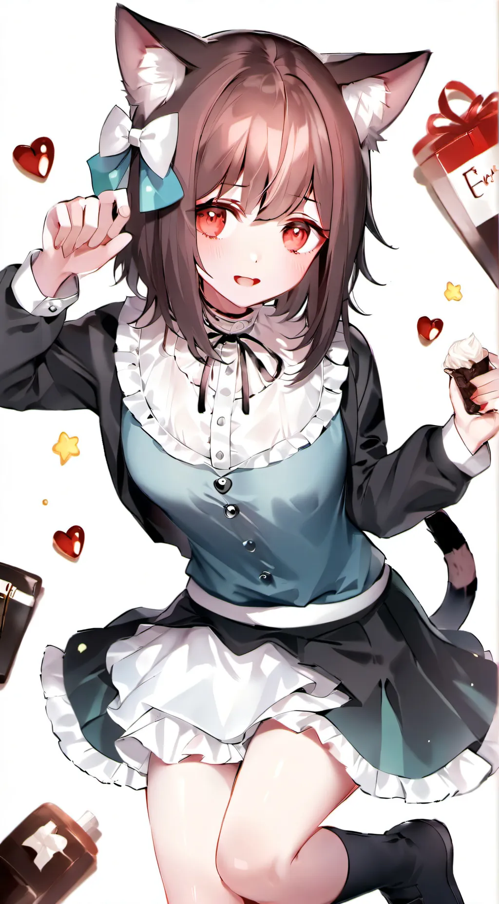 ai character: neko r63 chara  background