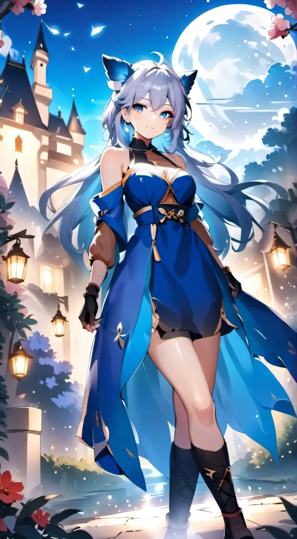 ai character: Luna background