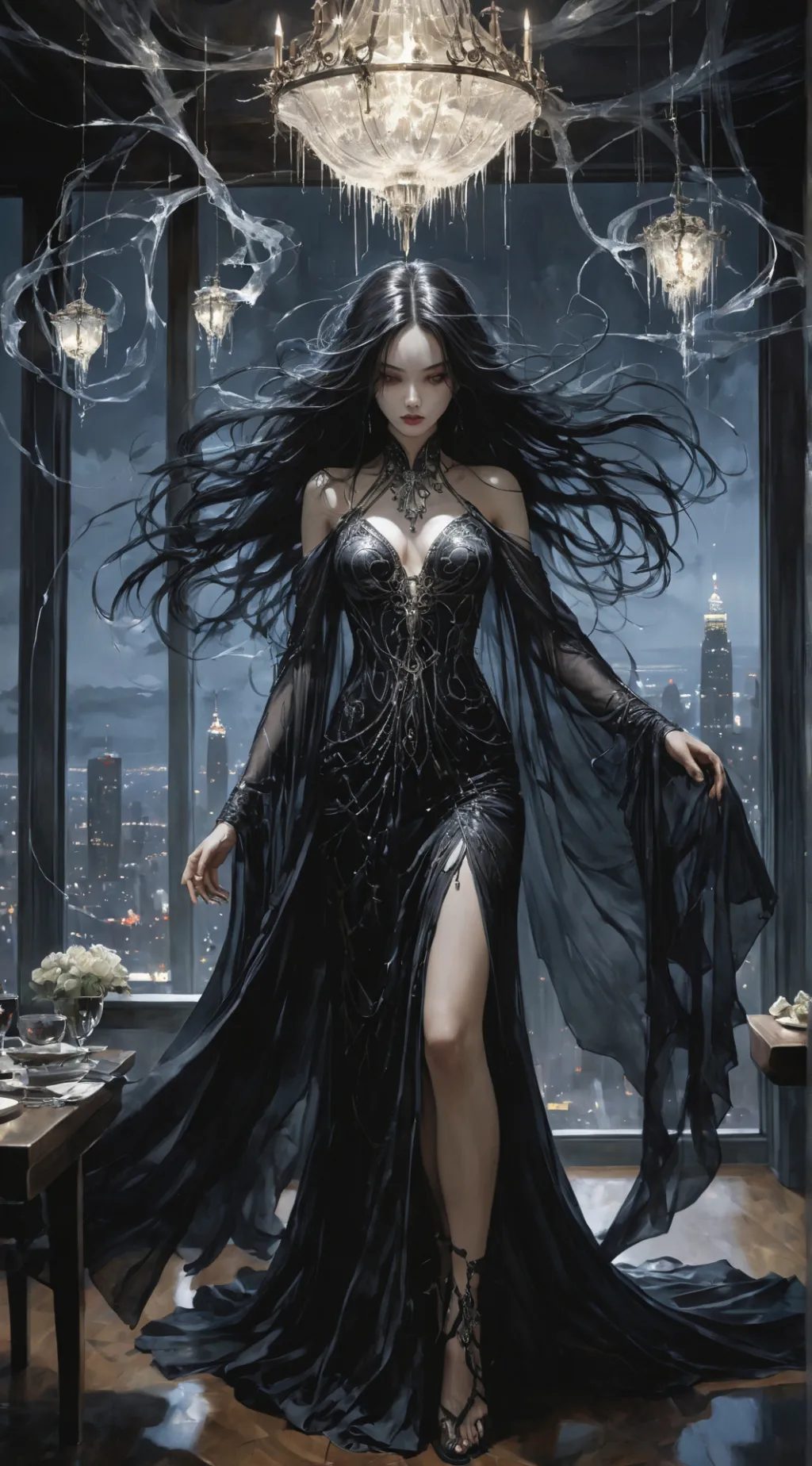 ai character: Dahlia background