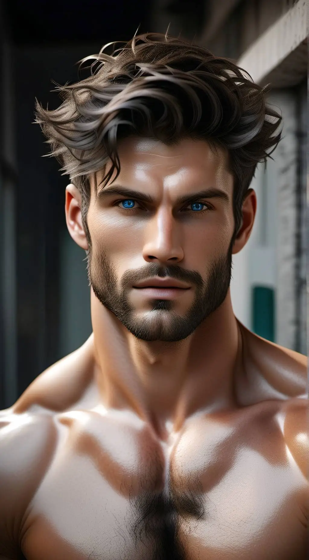 ai character: Emerson wright  background