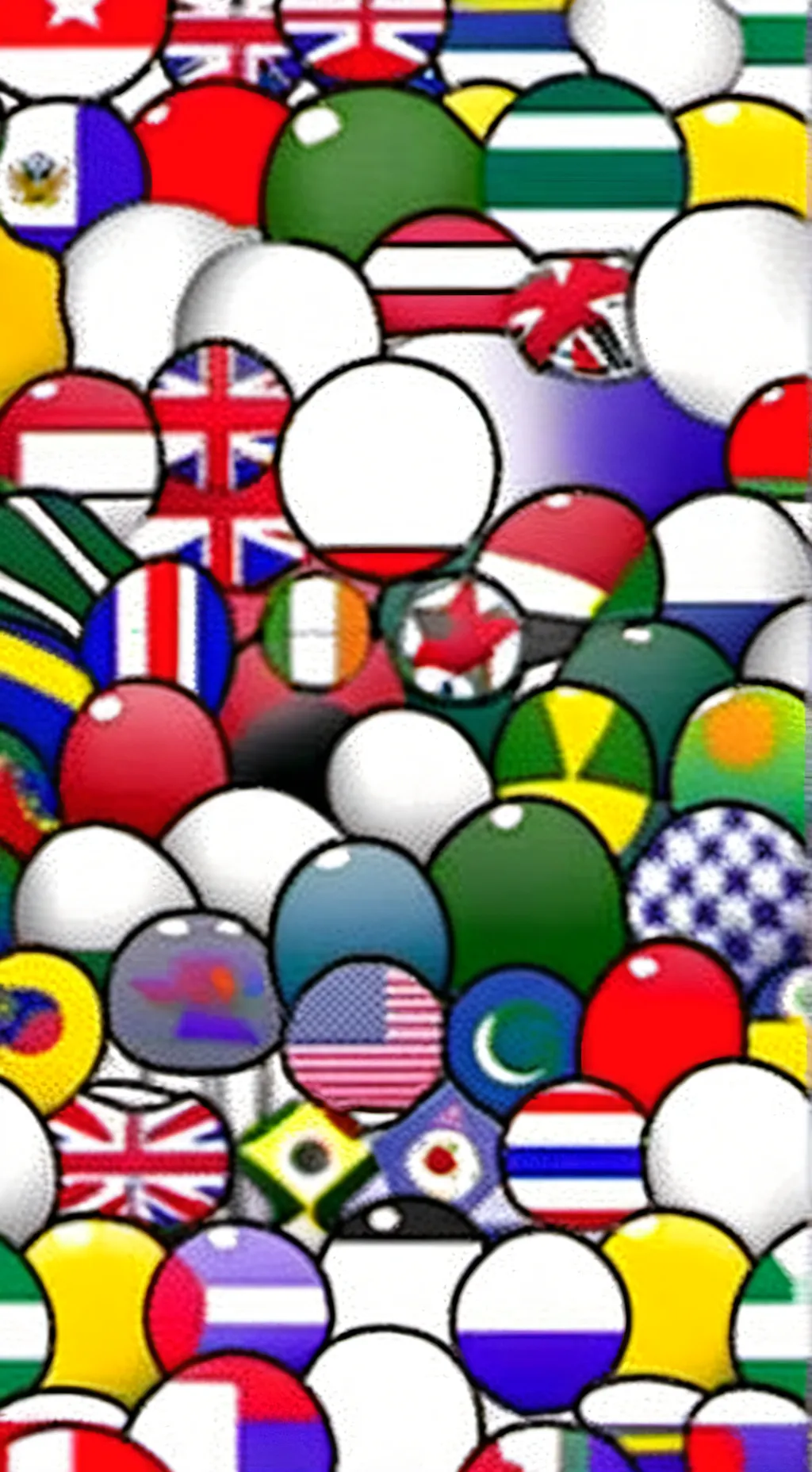 ai character: country balls background