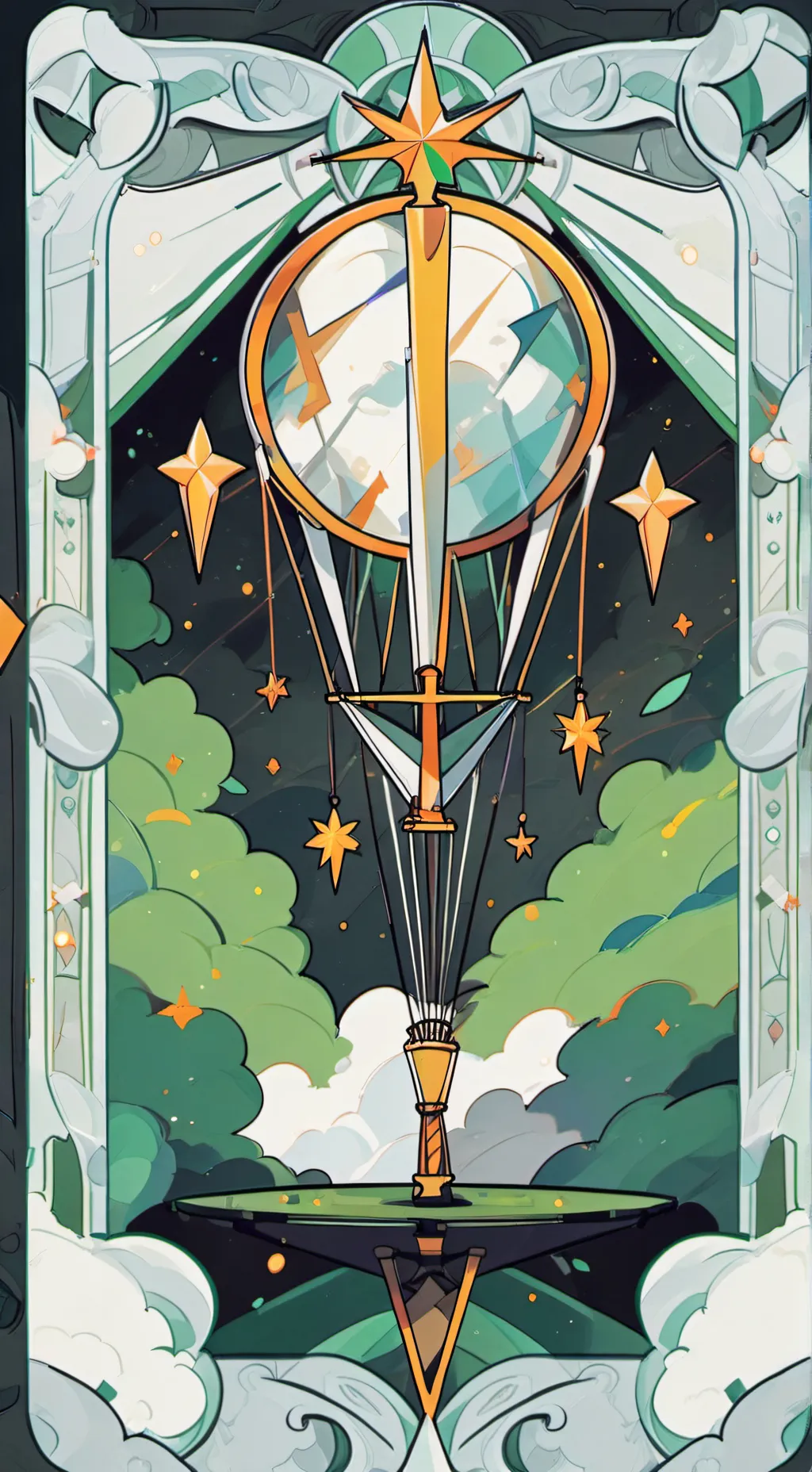 ai character: balloon  background