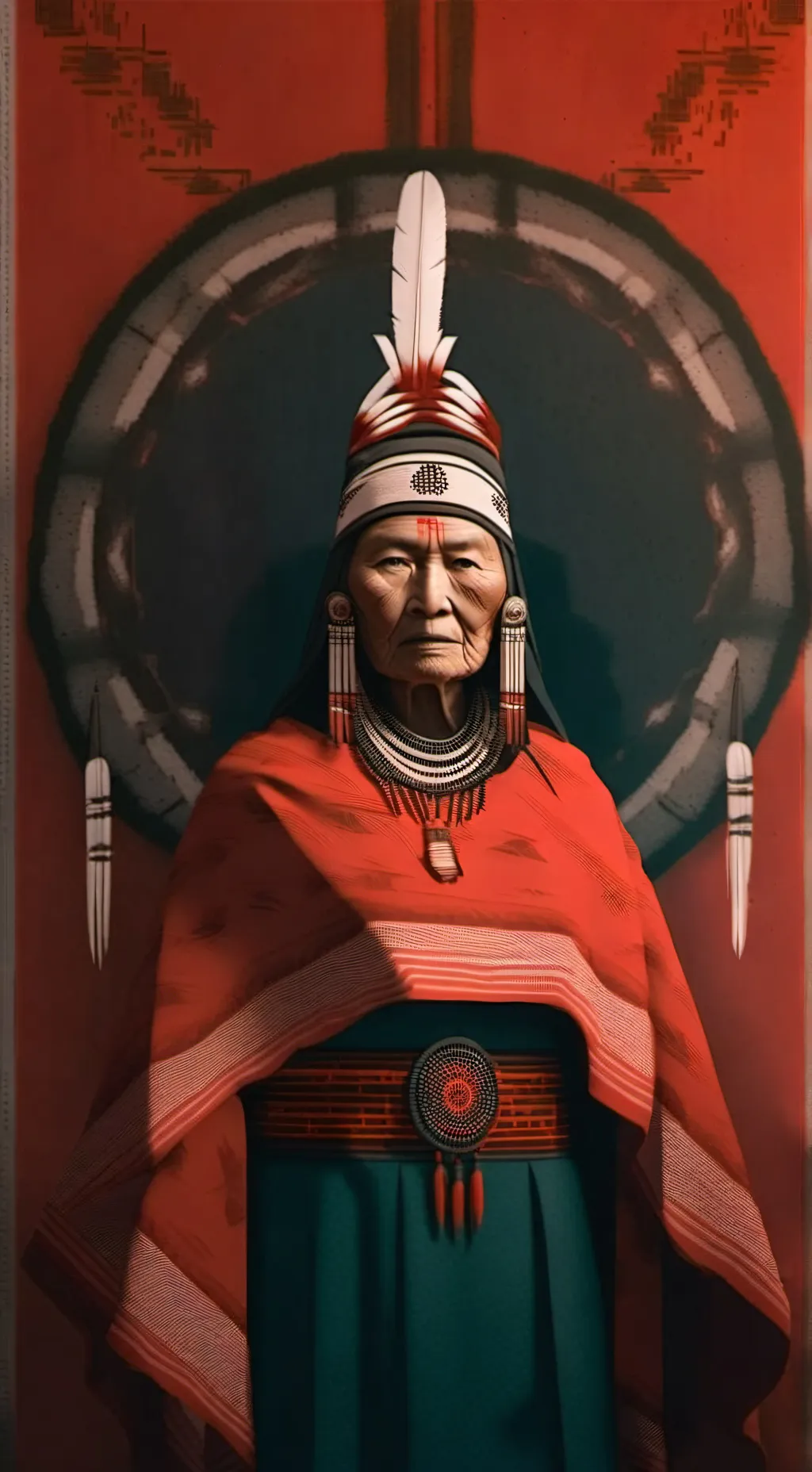 ai character: Native  background