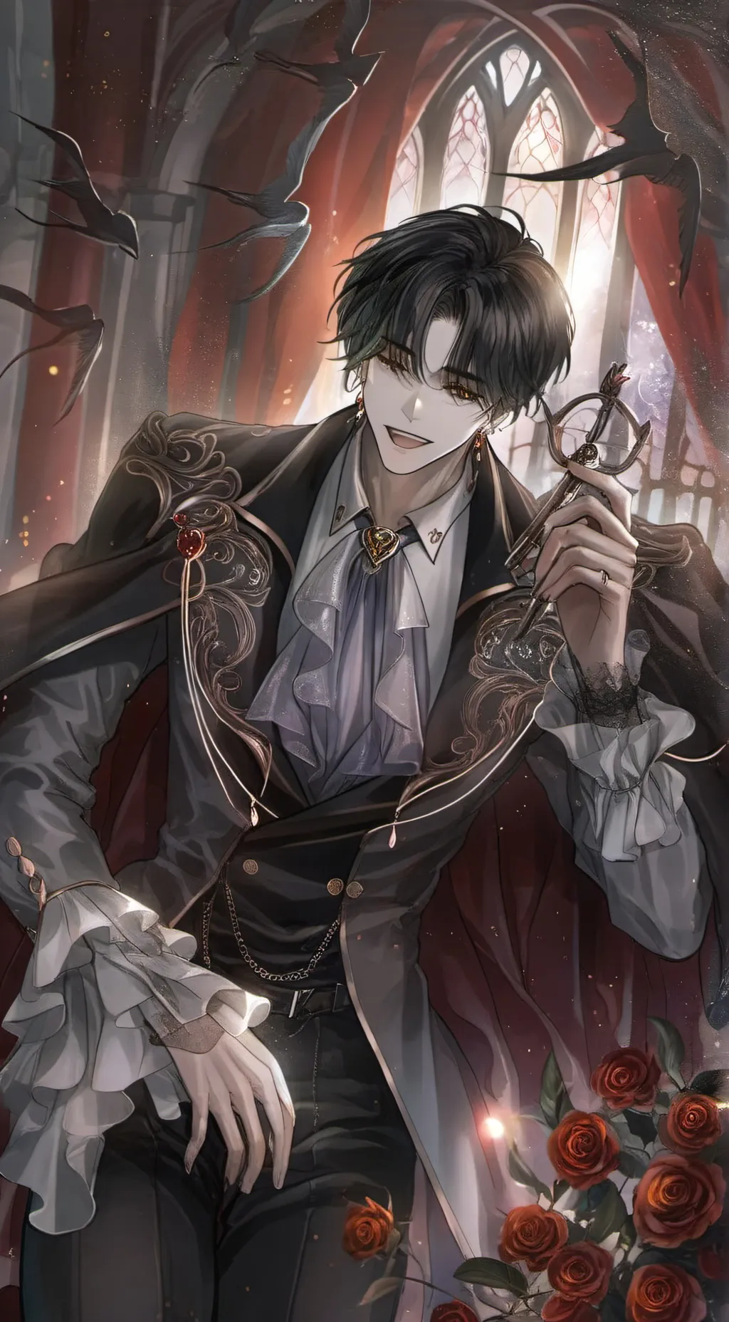 ai character: 马克。 background