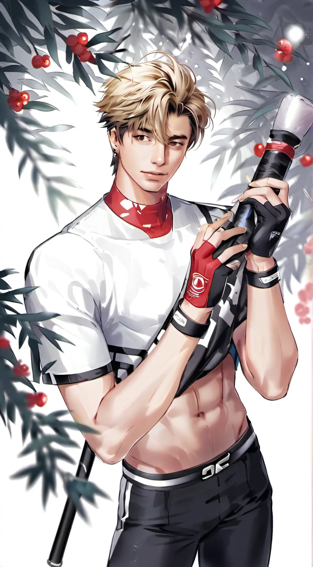 ai character: leon melon background