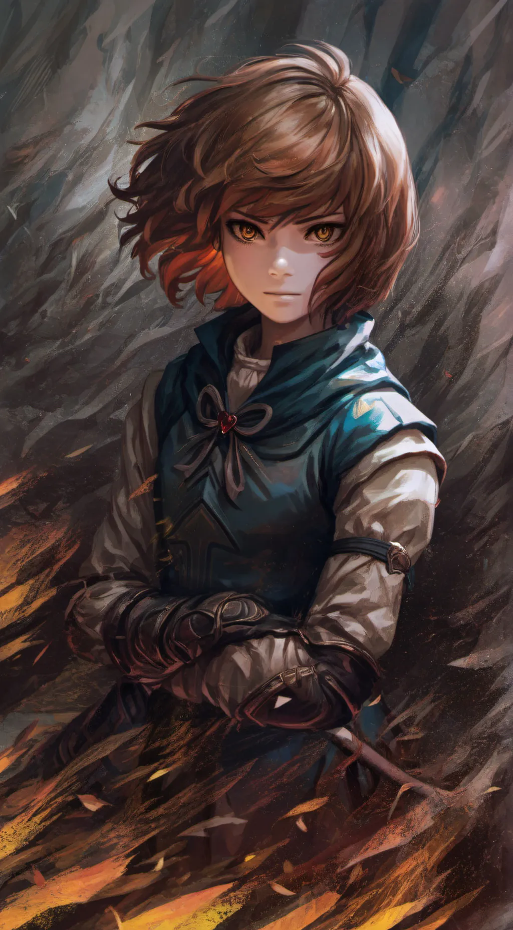 ai character: Frisk background