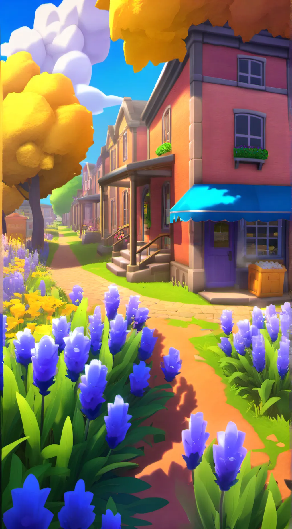 ai character: lavender town background