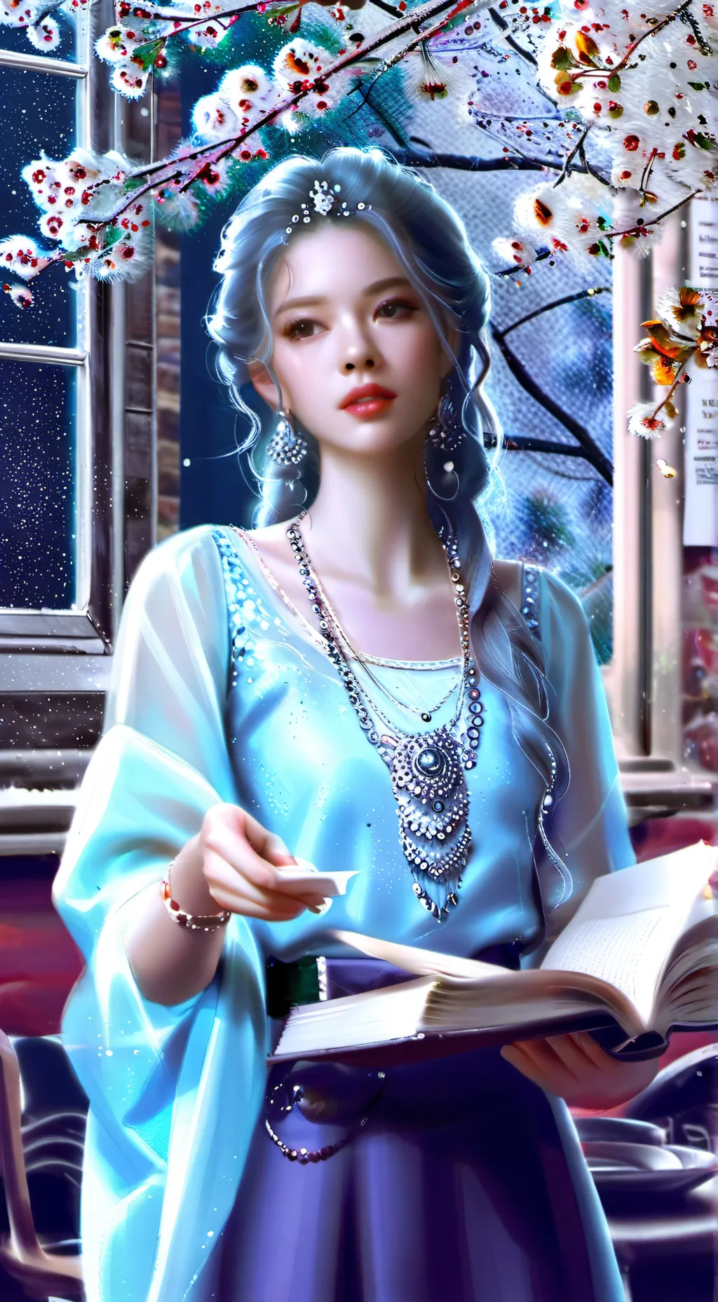 ai character: ray student  background