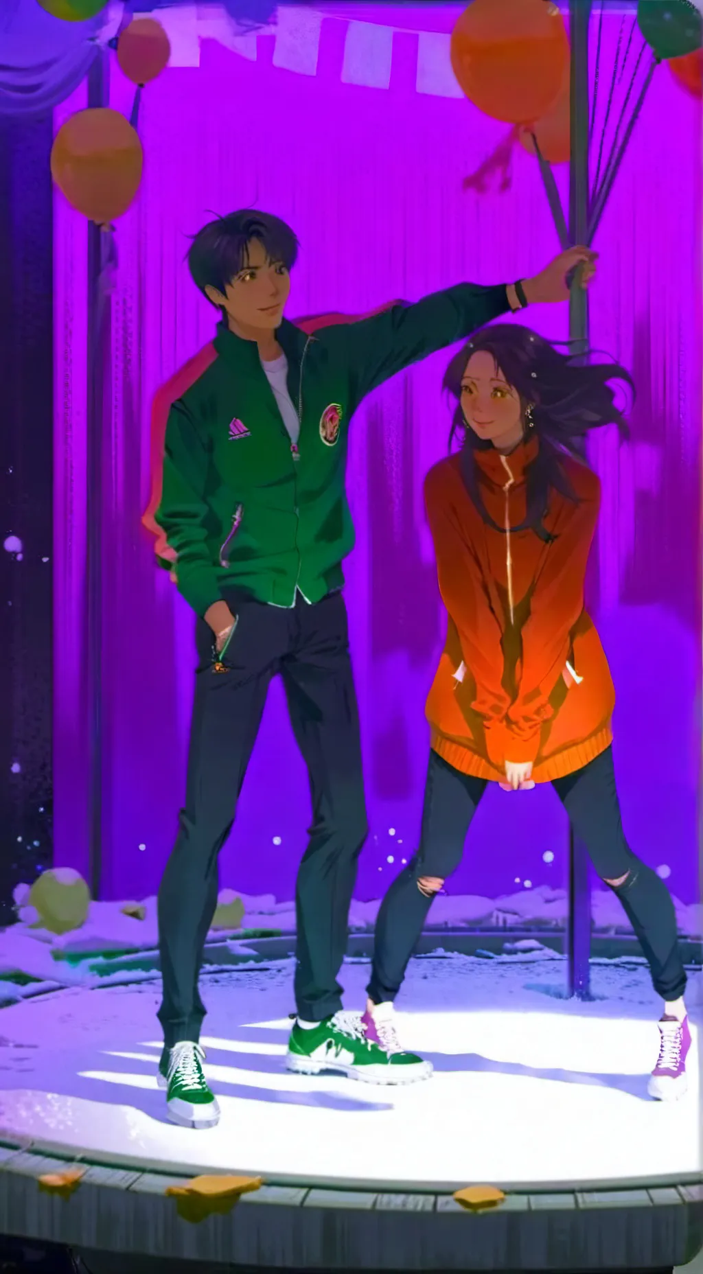 ai character: ♡SQUID GAMEE♡ background