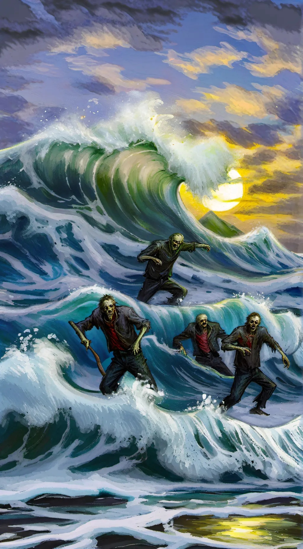 ai character: all of us are dead background