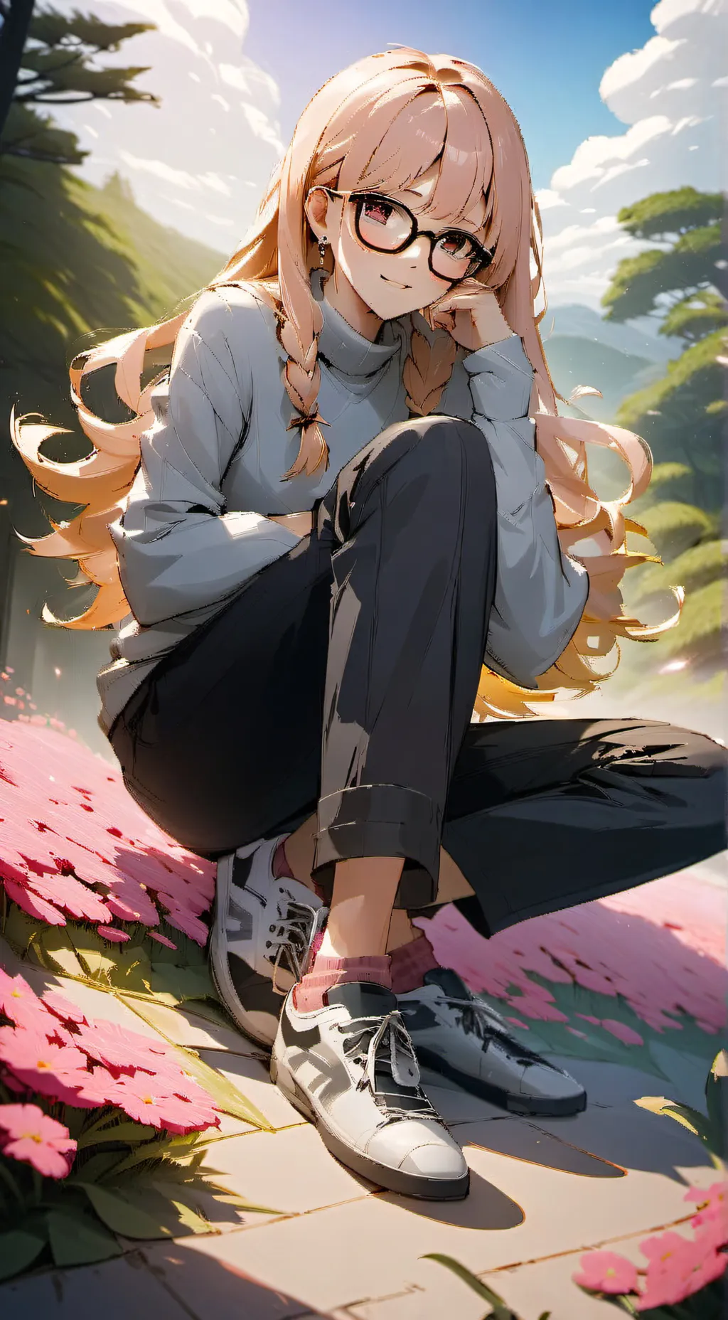 ai character: Nina Briton  background