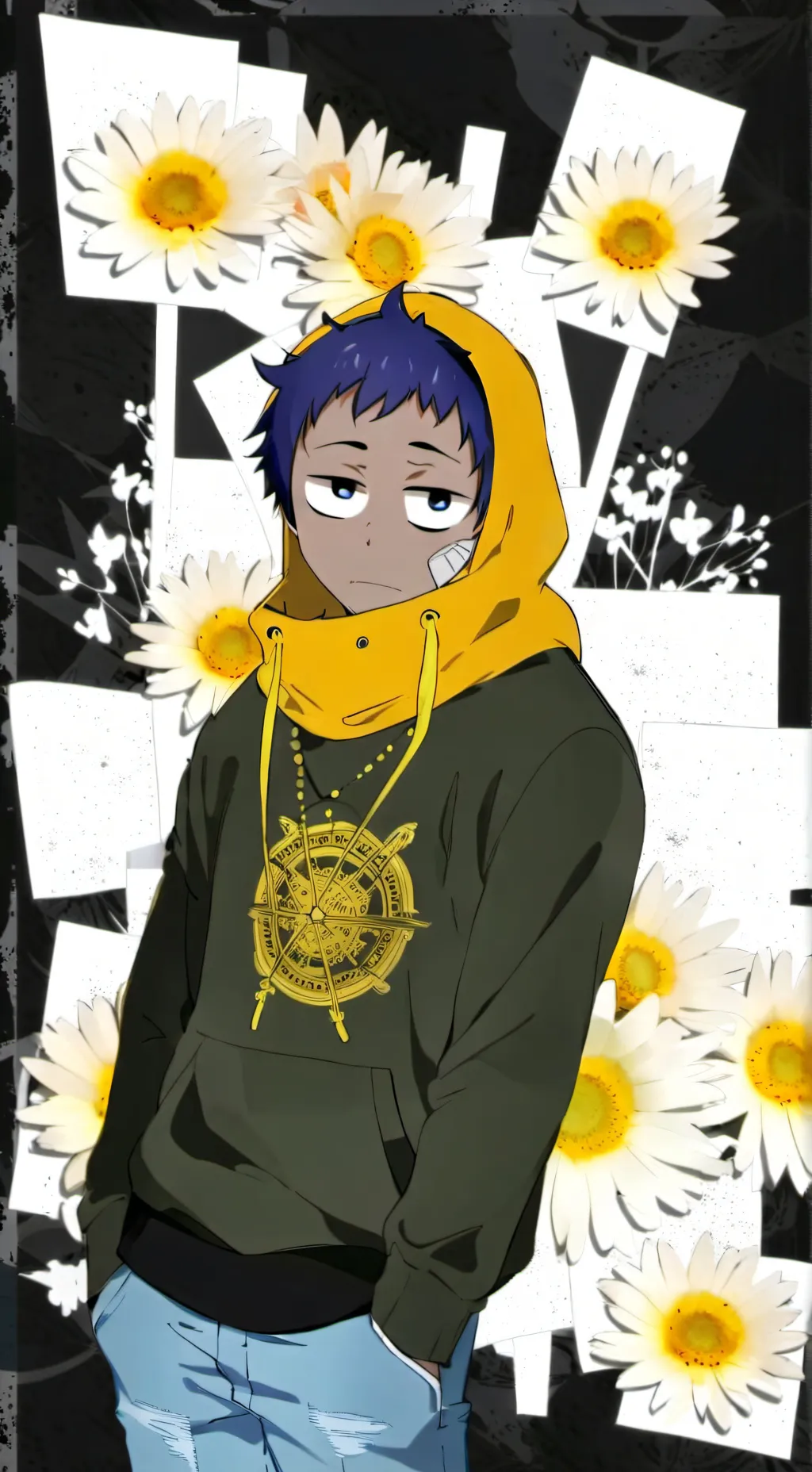 ai character: Sprunki all boys  background