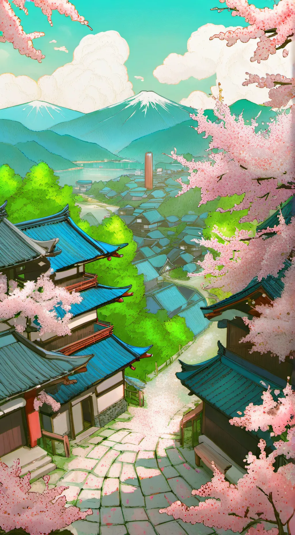 ai character: Sakura School Simu background