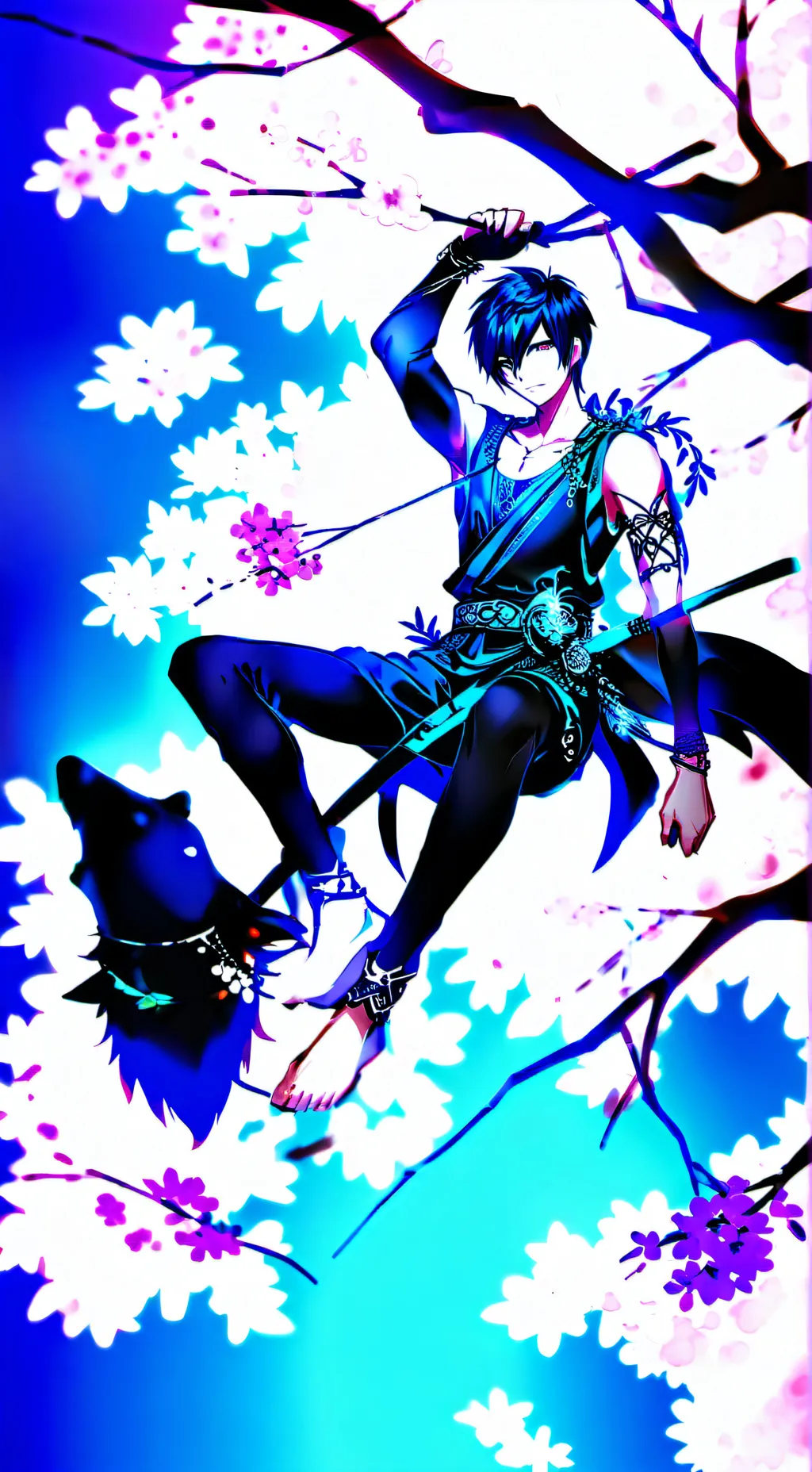 ai character: Kny vs Muzan background