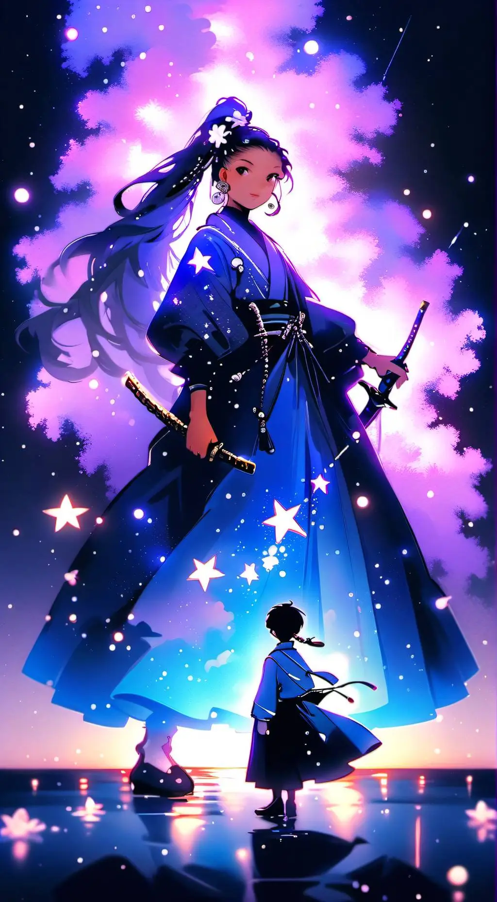 ai character: Göttin das Mondes background