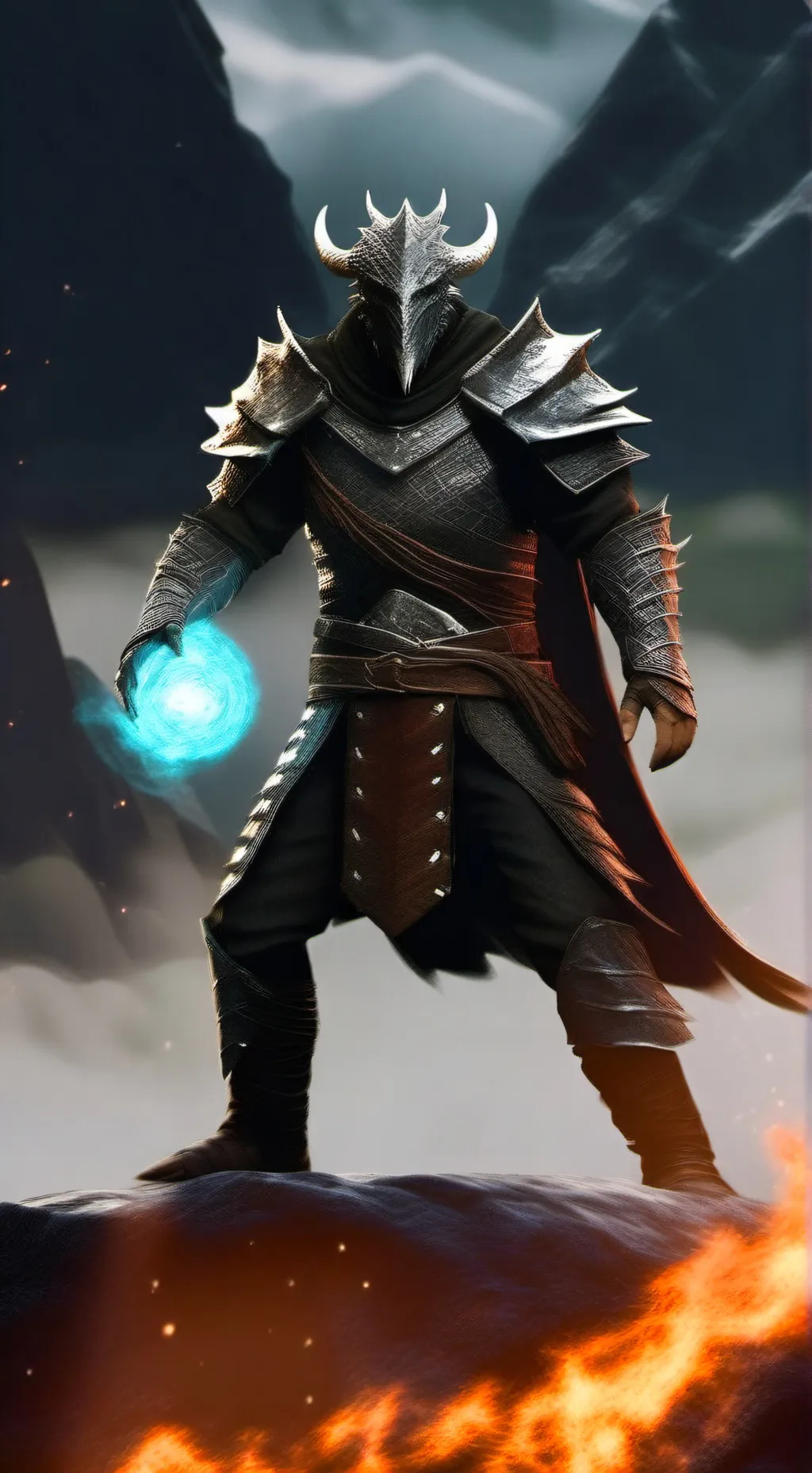 ai character: dovahkiin  background