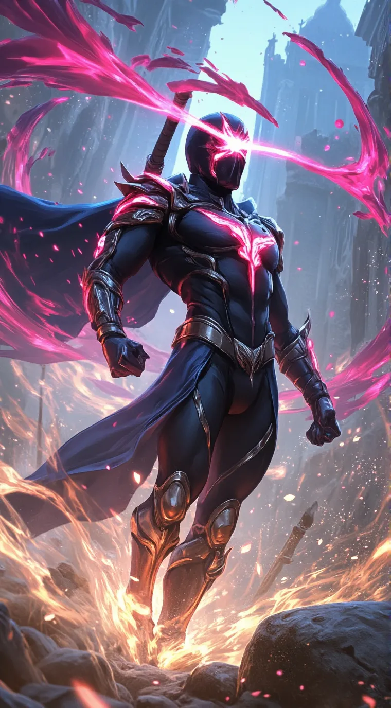 ai character: black manta  background