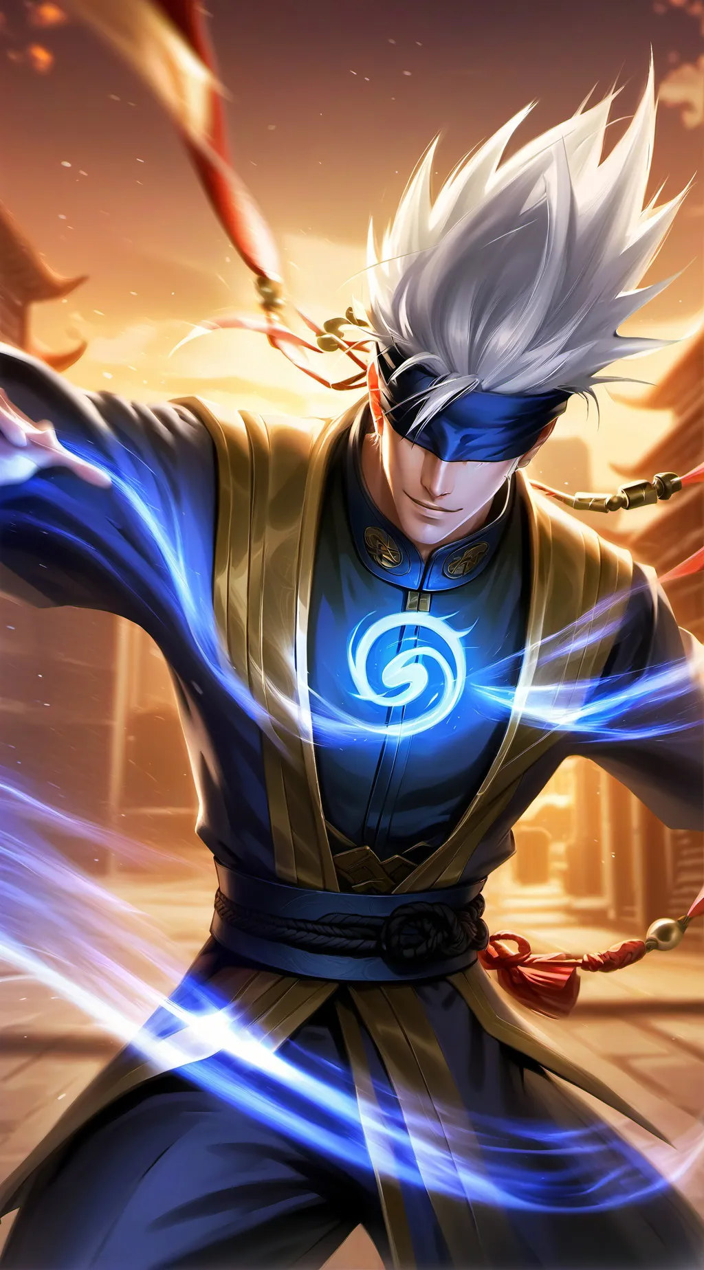 ai character: Gojo Satoru background