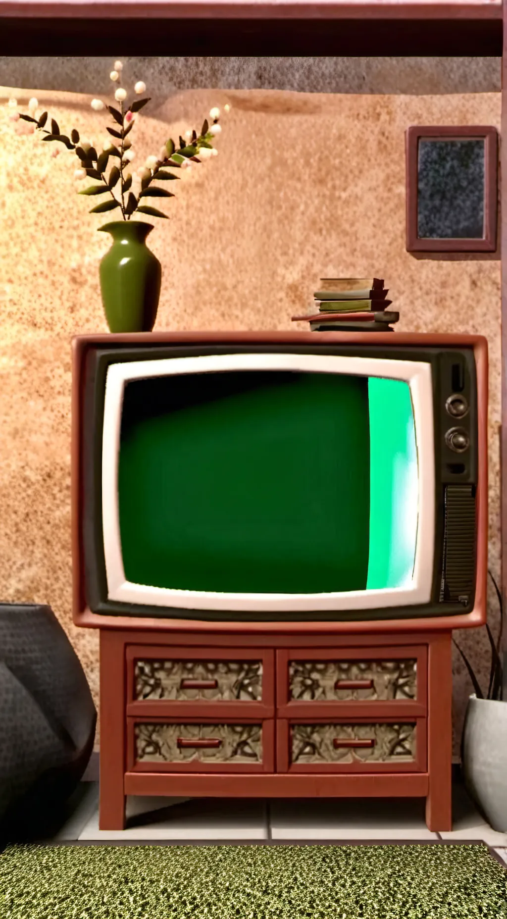 ai character: ✨🟢VEE🟢✨ background