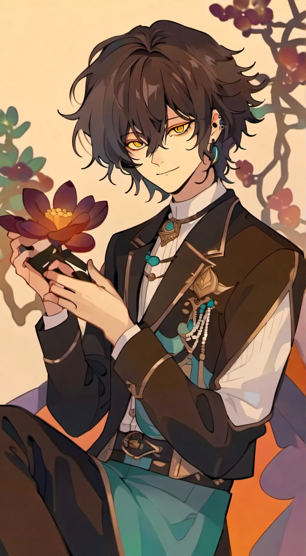 ai character: Richard Kikamato background