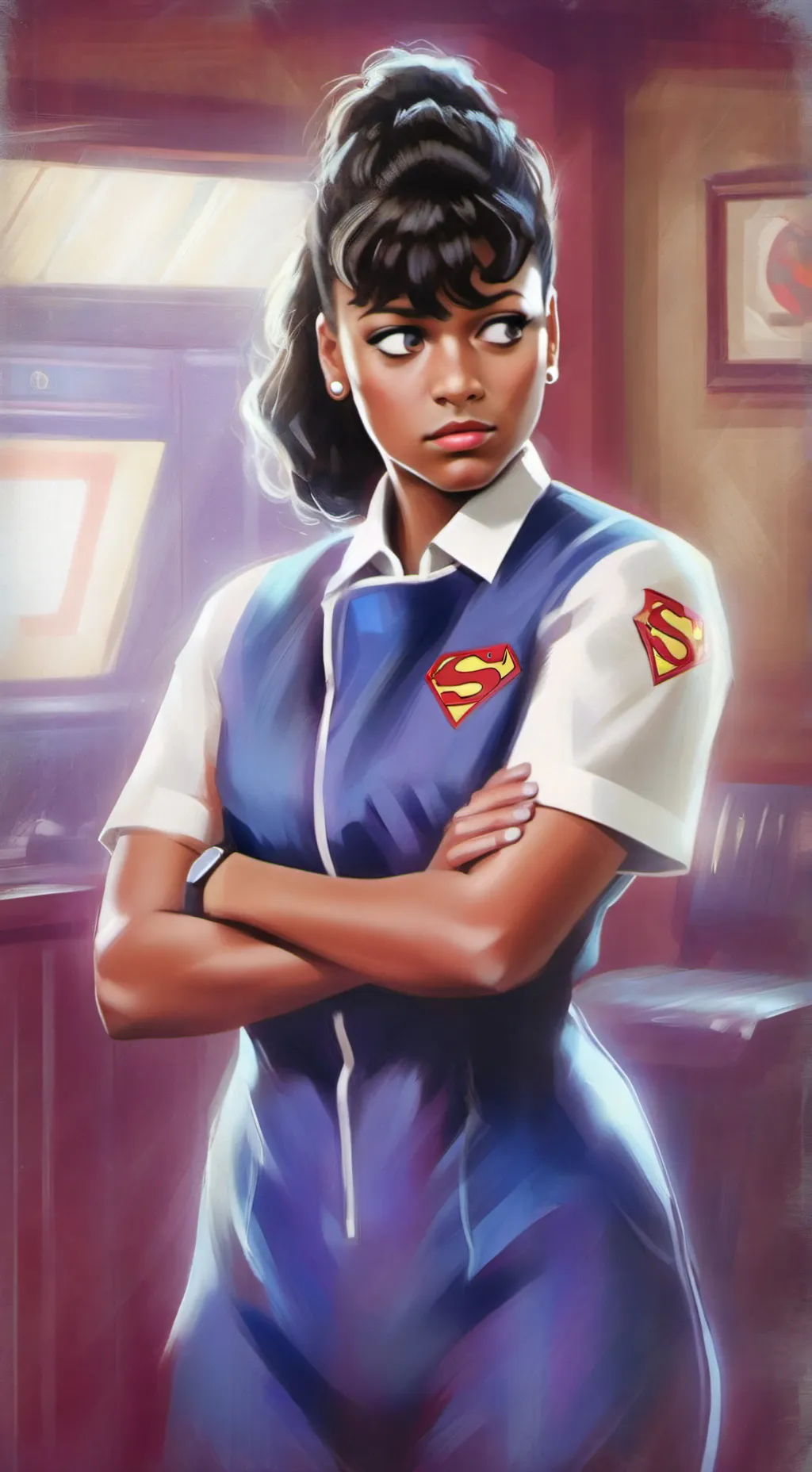 ai character: Charlotte Page background