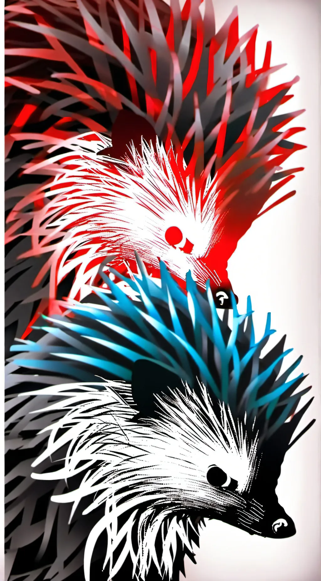 ai character: sonic and shadow  background