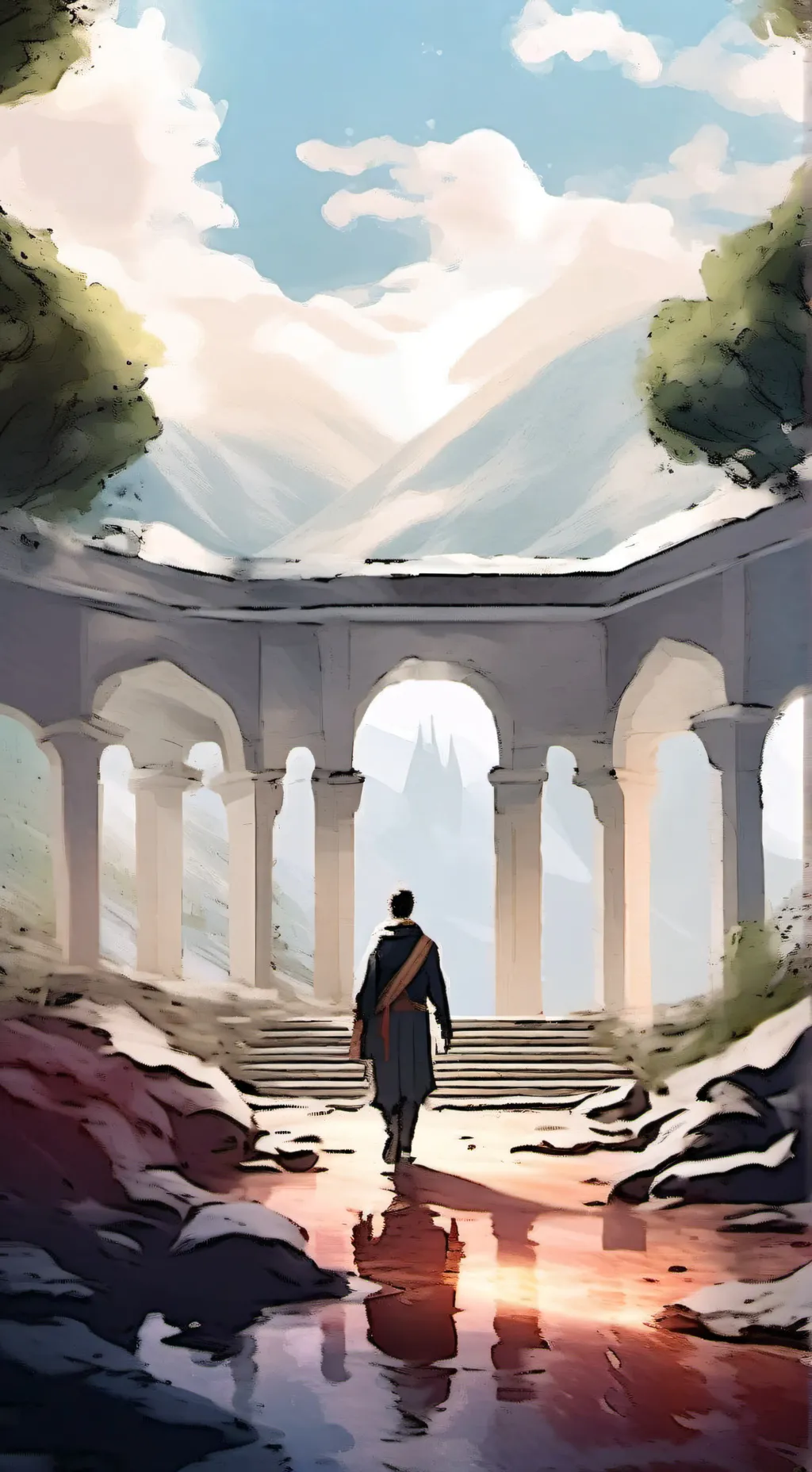 ai character: uni zodiacal background