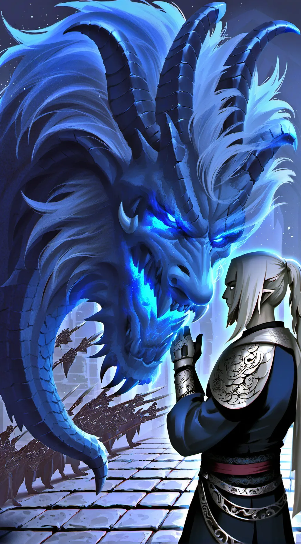 ai character: Kai 💙 background